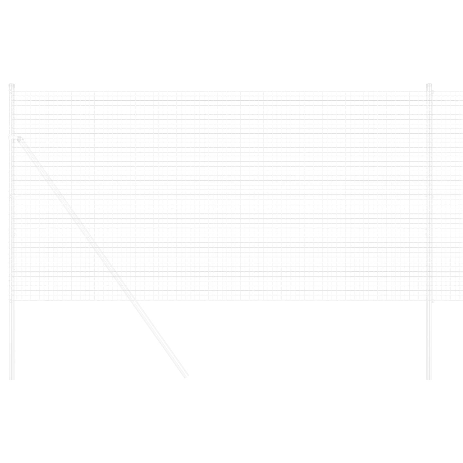 vidaXL Geschweißter Drahtzaun 1x50 m Galvanisierter Stahl