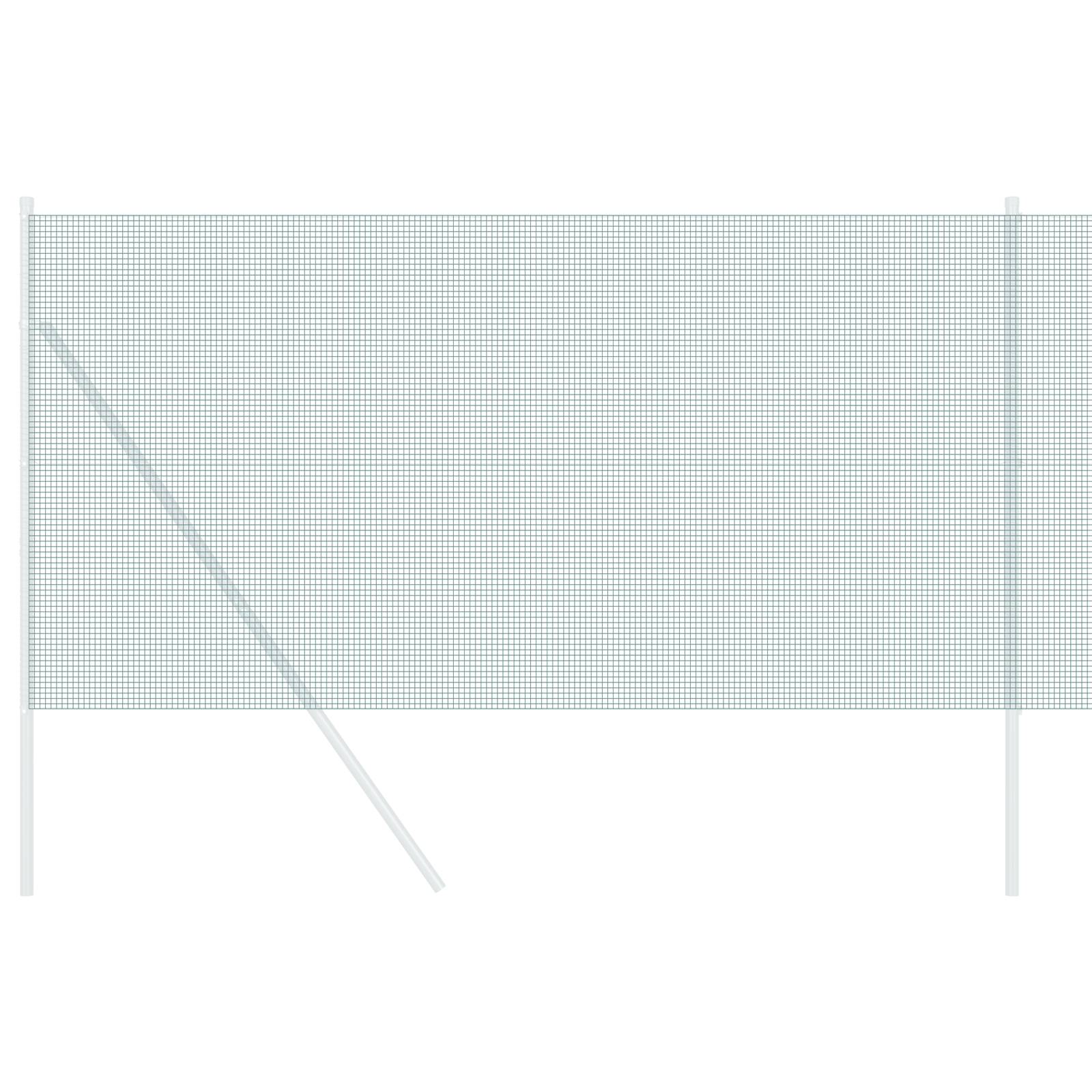 vidaXL geschweißter Drahtzaun Grün 1x100 m Stahl