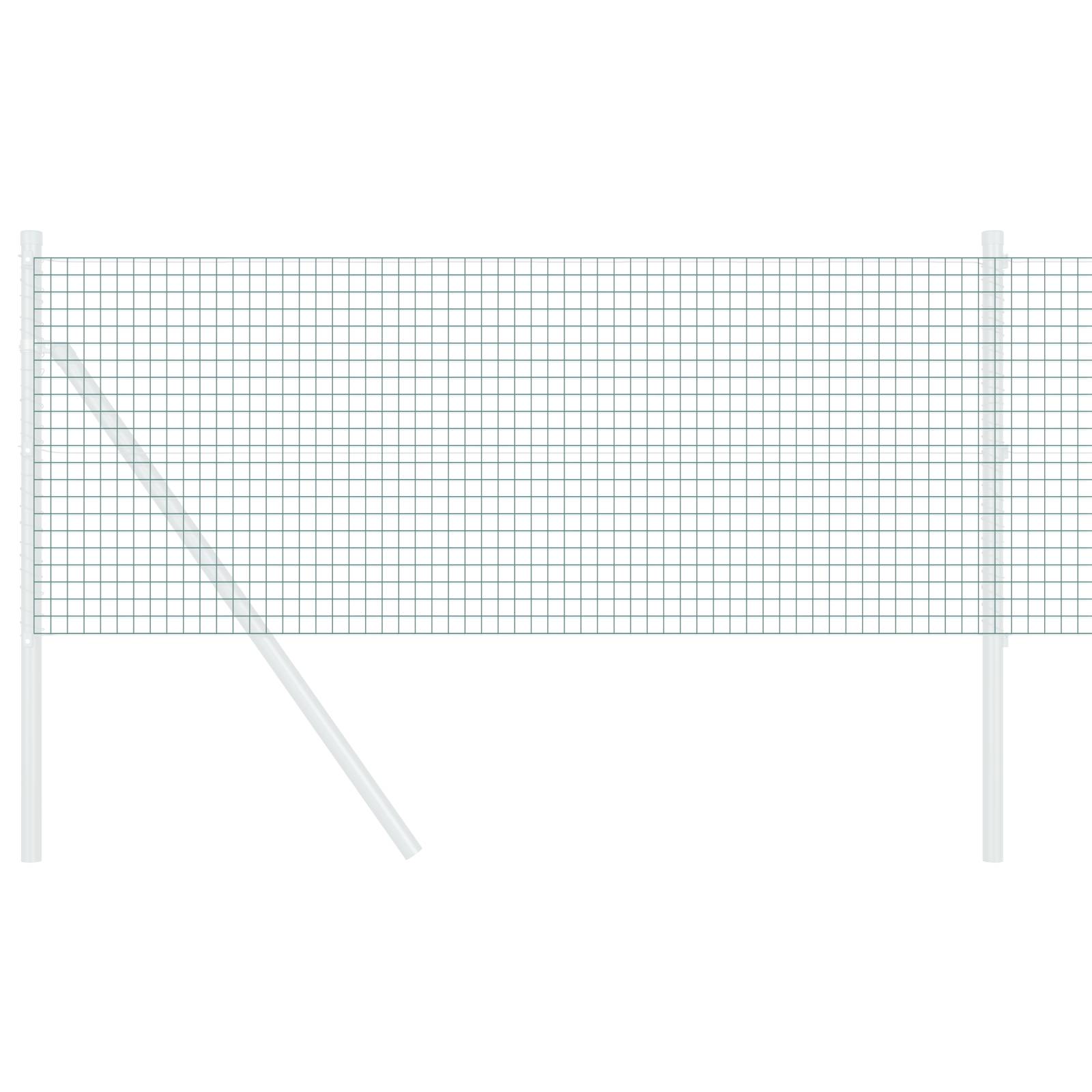 vidaXL Schweißdrahtzaun Grün 0.8x50 m Stahl