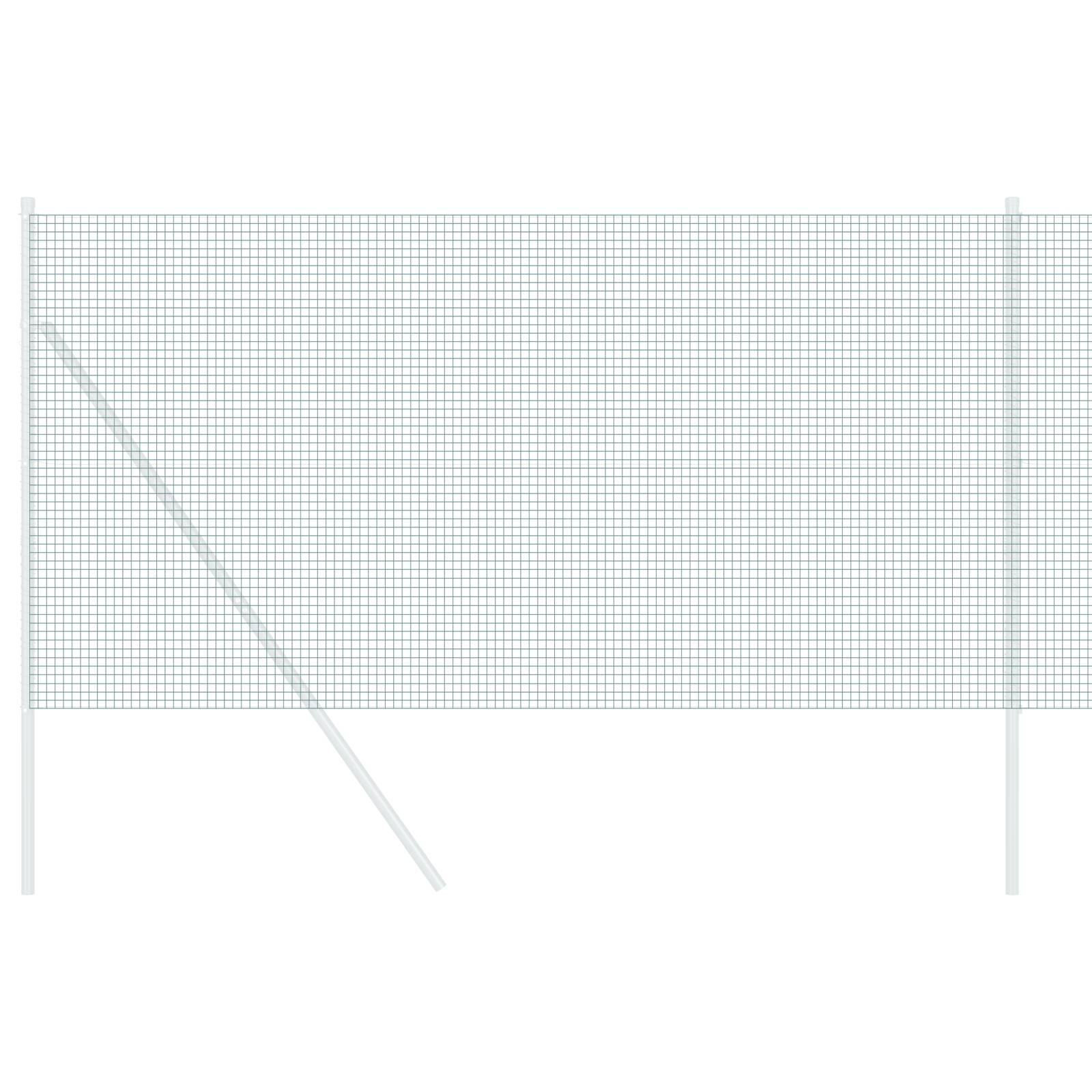 vidaXL Schweißdrahtzaun Grün 1,2x50 m Stahl