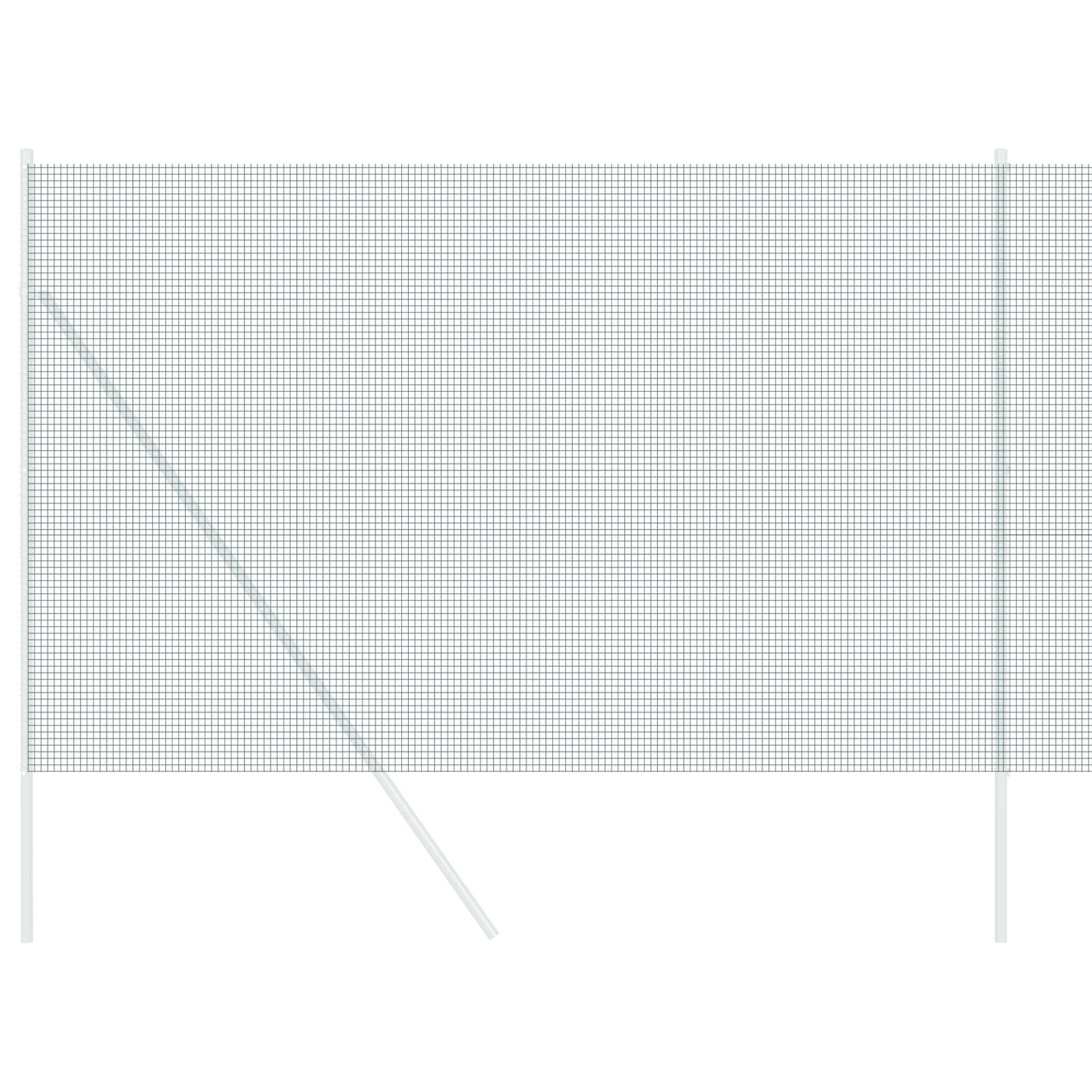 vidaXL Geschweißter Drahtzaun Grün 1,5 x 25 m Stahl