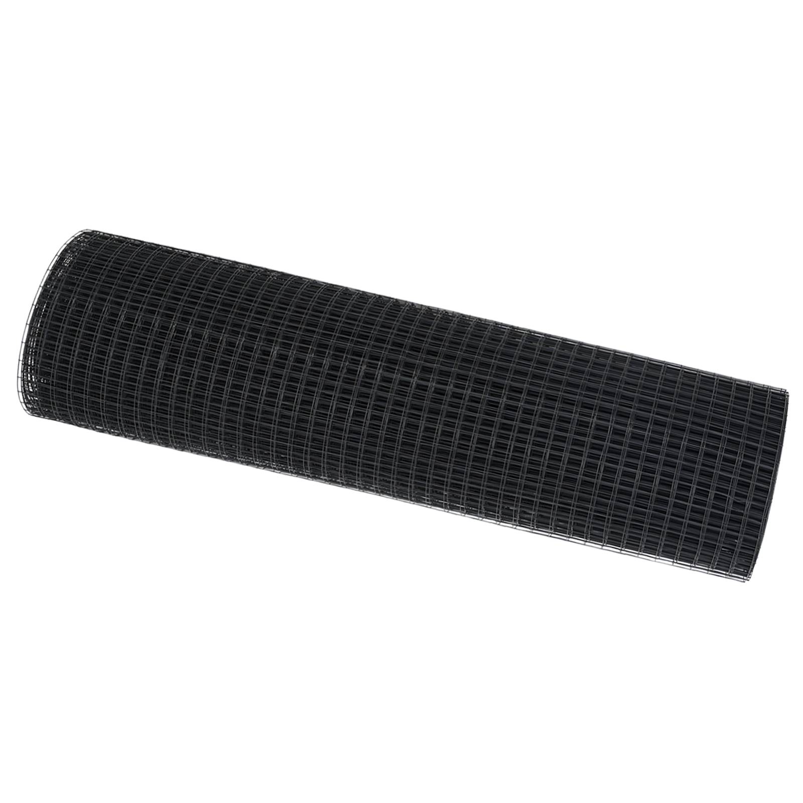 vidaXL Schweißdrahtzaun Grau 0,4x25 m Stahl