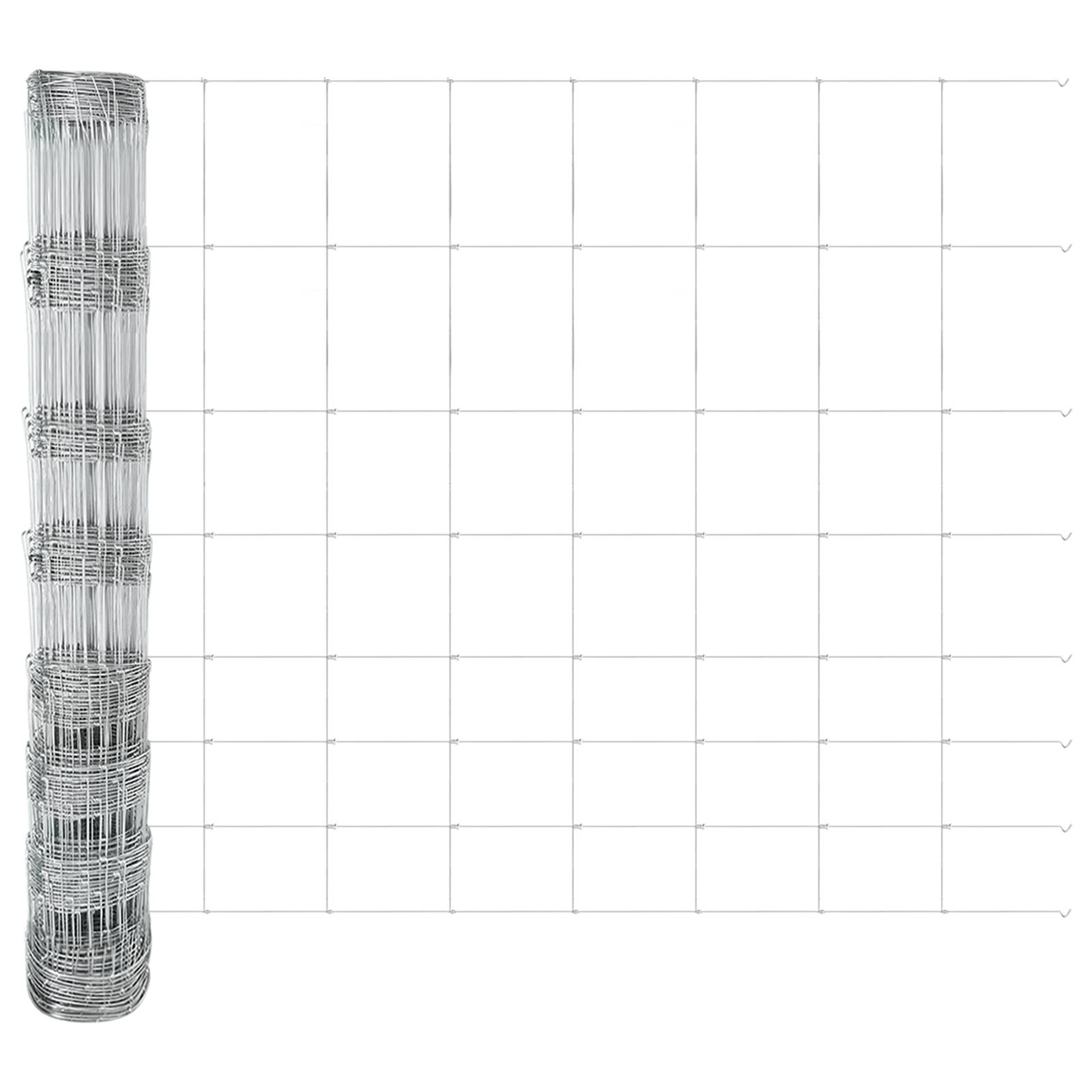 vidaXL Feldzaun 1x50 m Feuerverzinkter Stahl