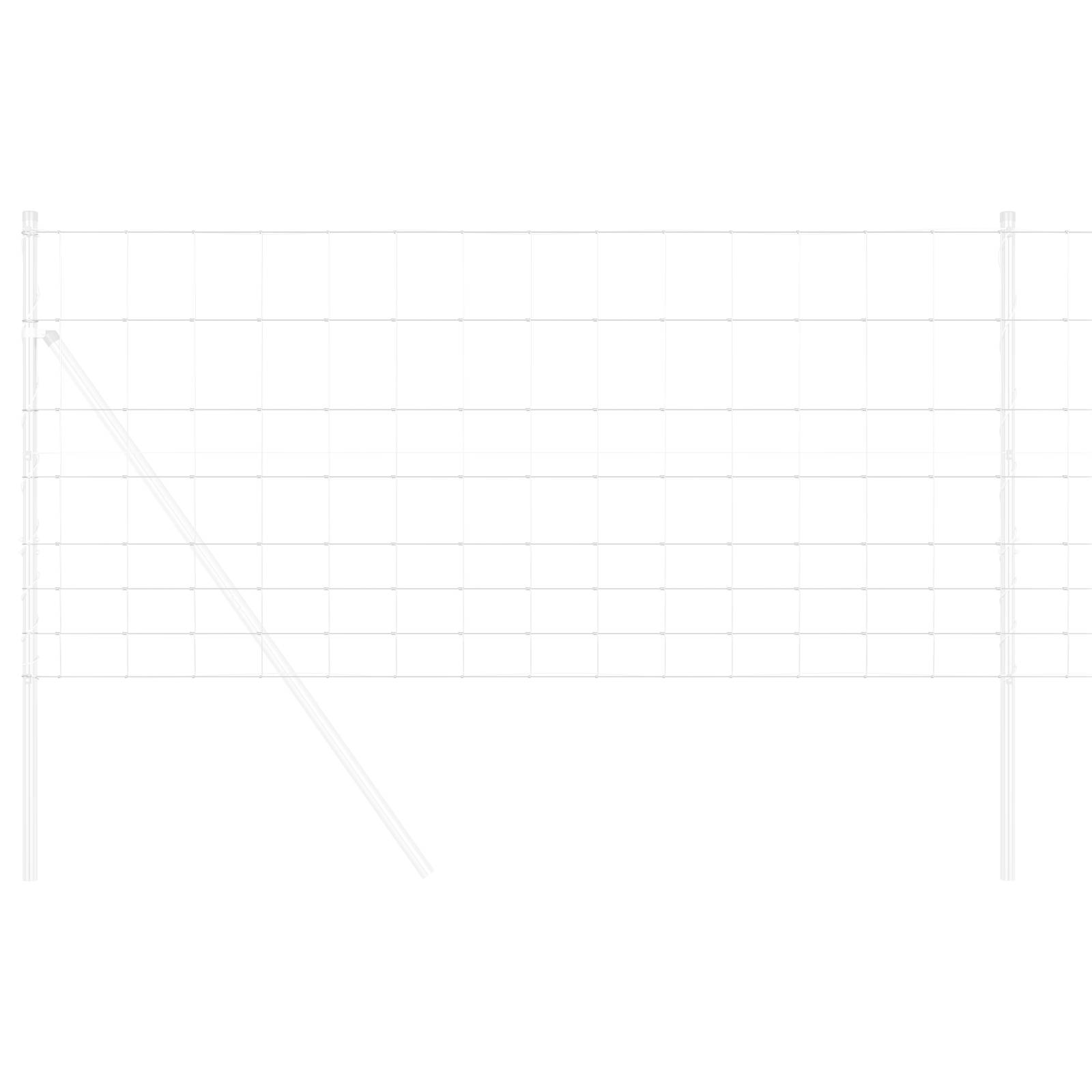 vidaXL Feldzaun 1x10 m Verzinkter Stahl