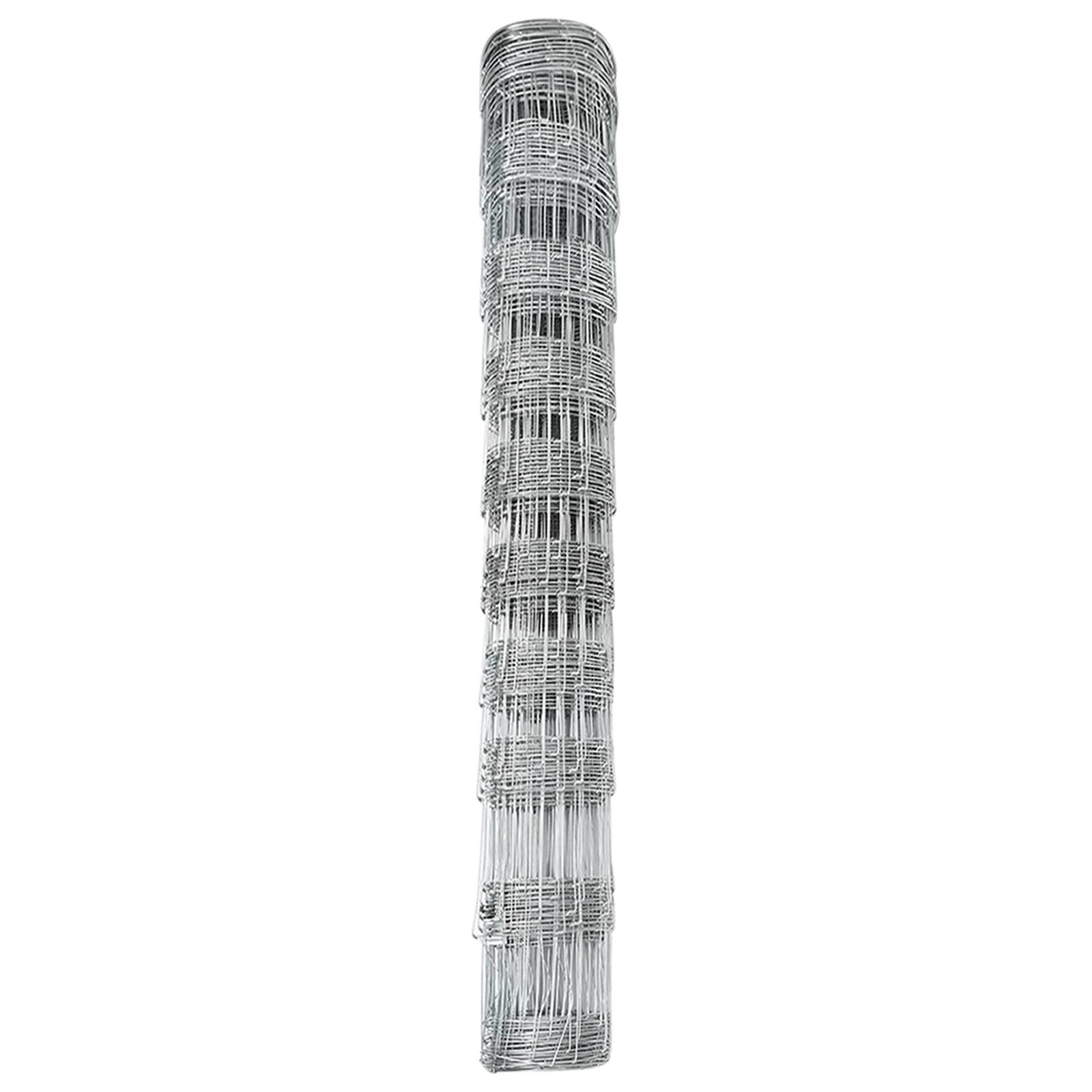 vidaXL Feldzaun 1x50 m Verzinkter Stahl