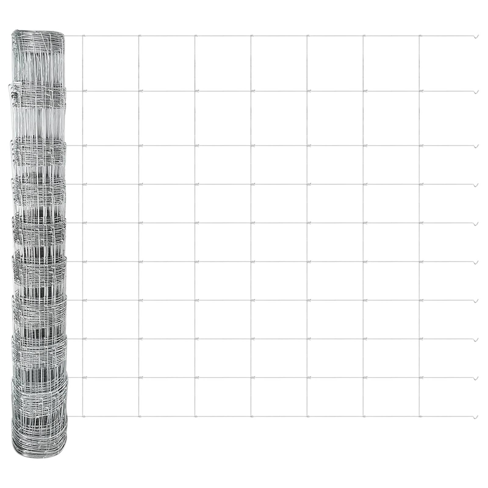 vidaXL Feldzaun 1x25 m Verzinkter Stahl