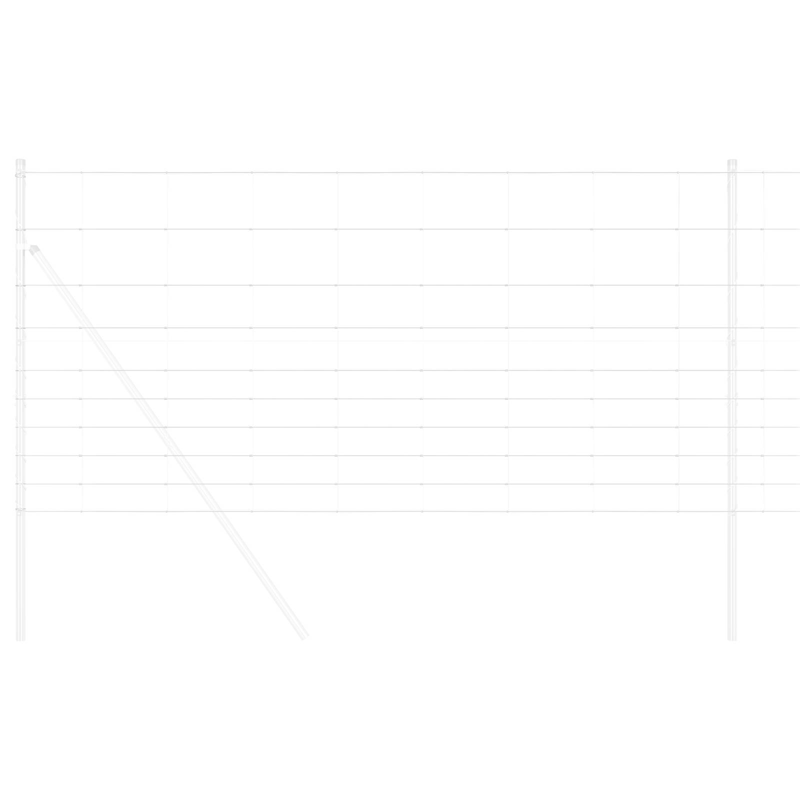 vidaXL Feldzaun 1,2x10 m Verzinkter Stahl