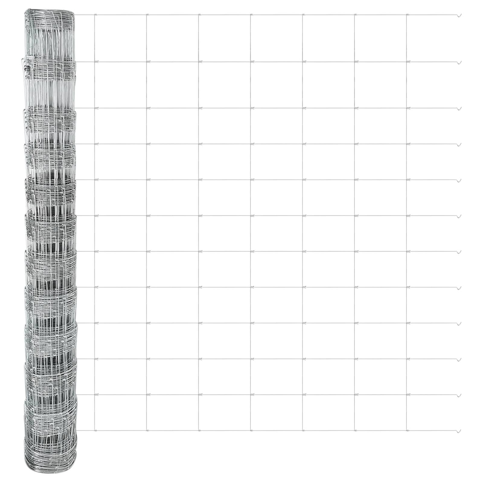 vidaXL Feldzaun 1,2x10 m verzinkter Stahl