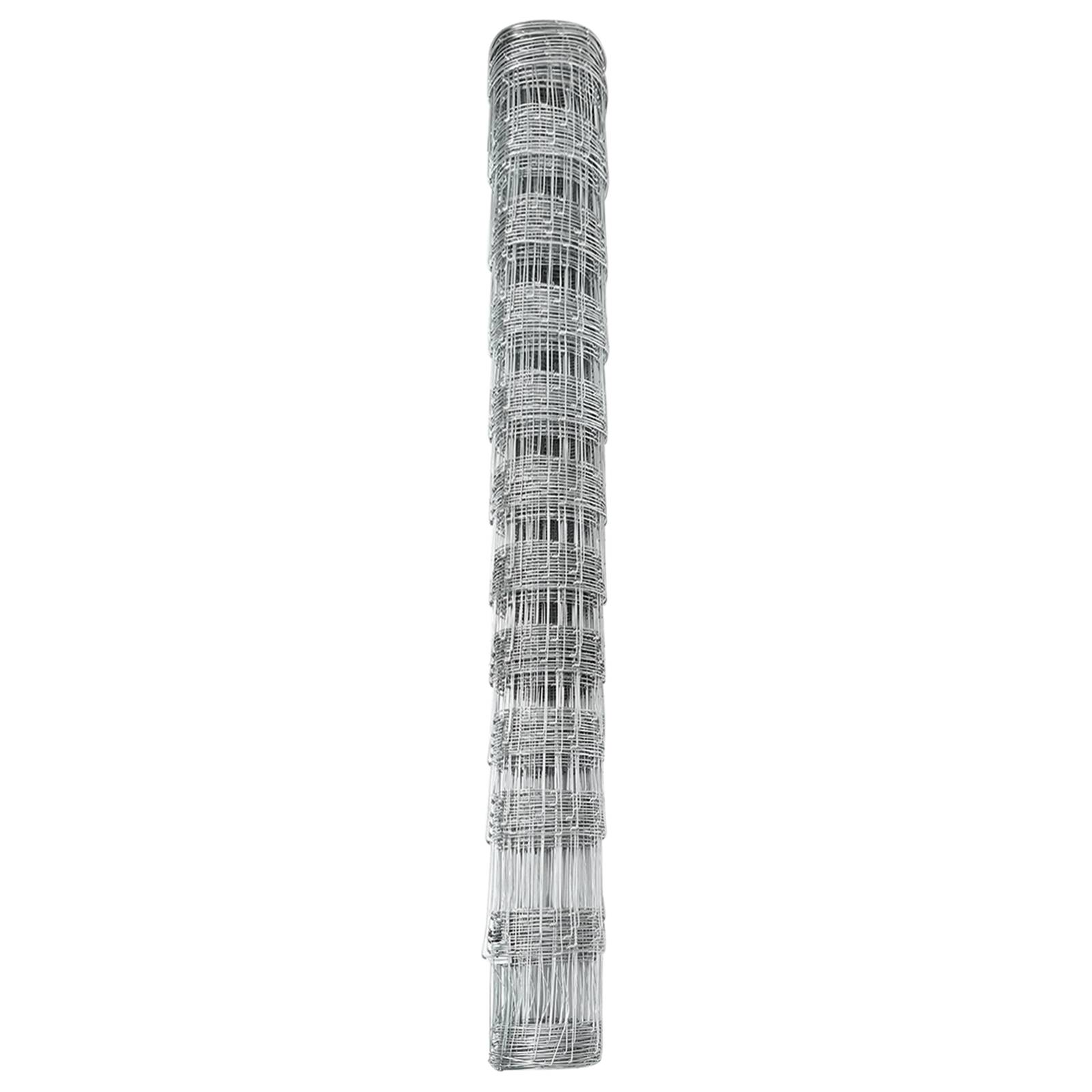 vidaXL Feldzaun 1,2x50 m Galvanisierter Stahl