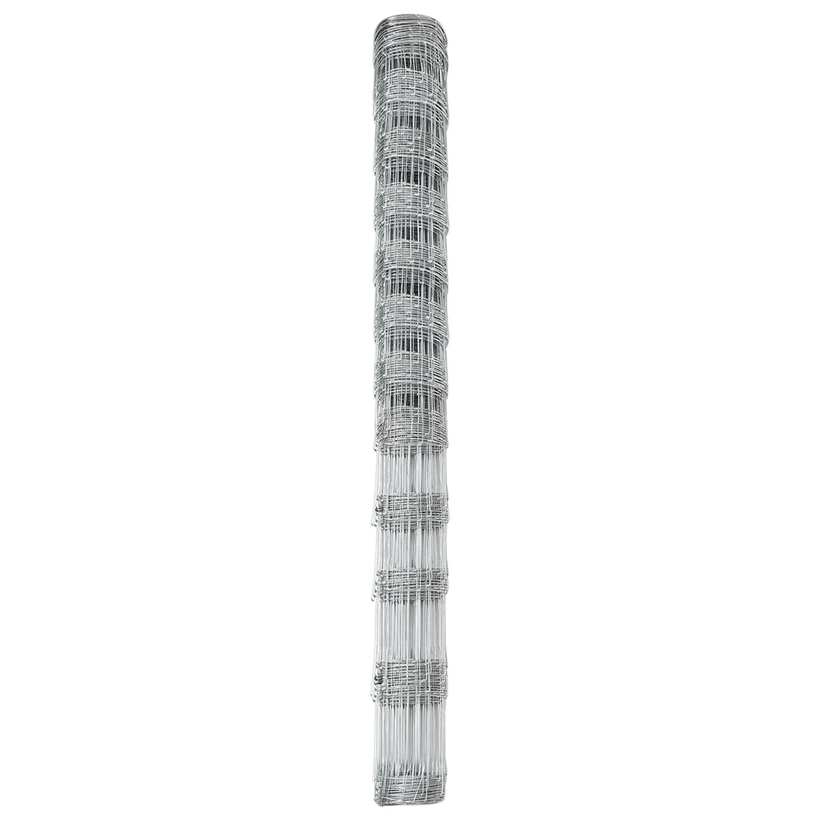 vidaXL Feldzaun 1,4x25 m Verzinkter Stahl