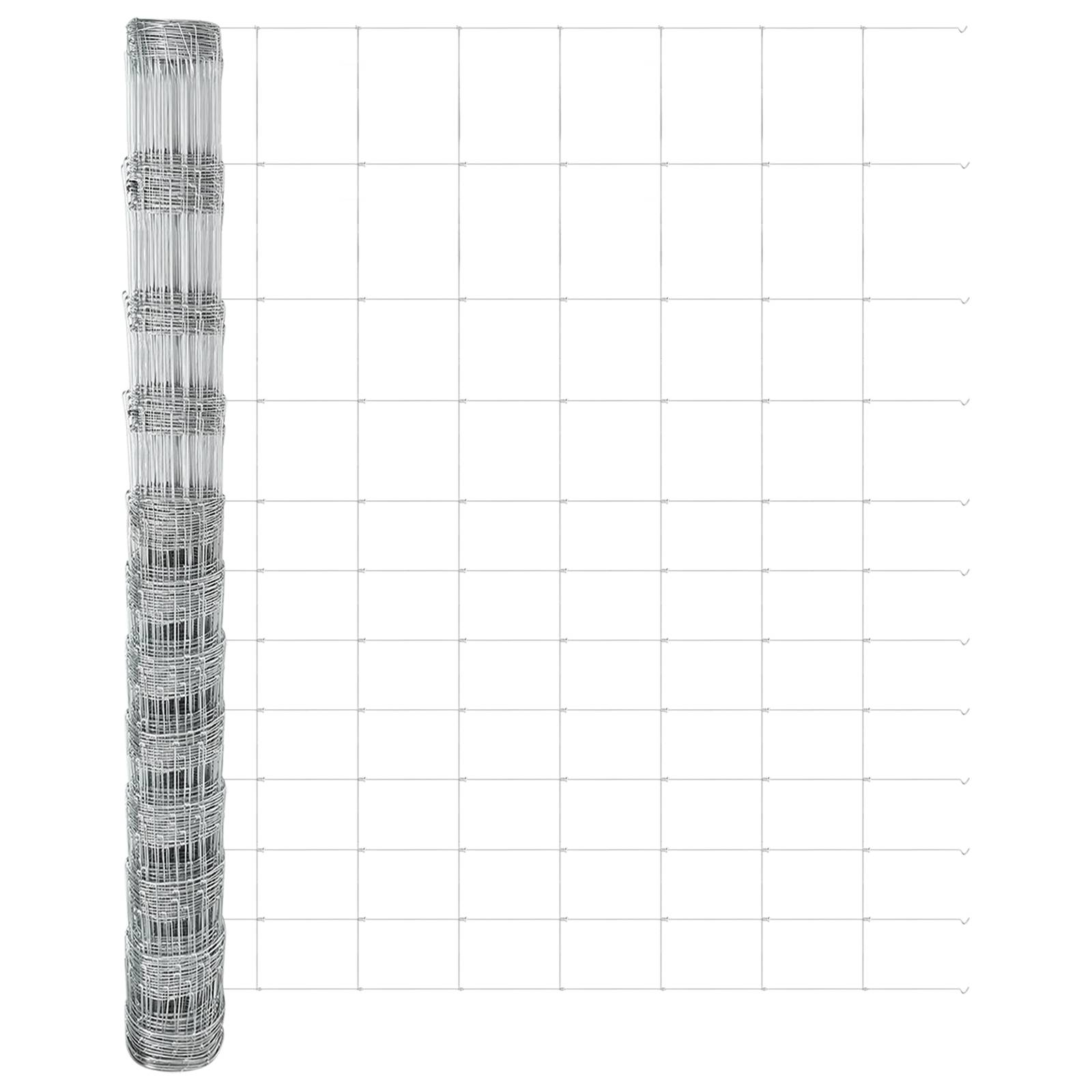 vidaXL Feldzaun 1,4x25 m Verzinkter Stahl