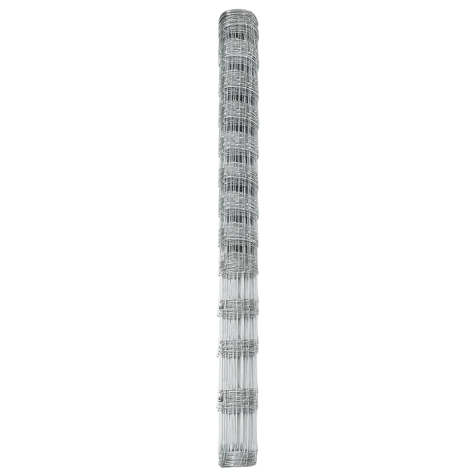 vidaXL Feldzaun 1,5x50 m Verzinkter Stahl