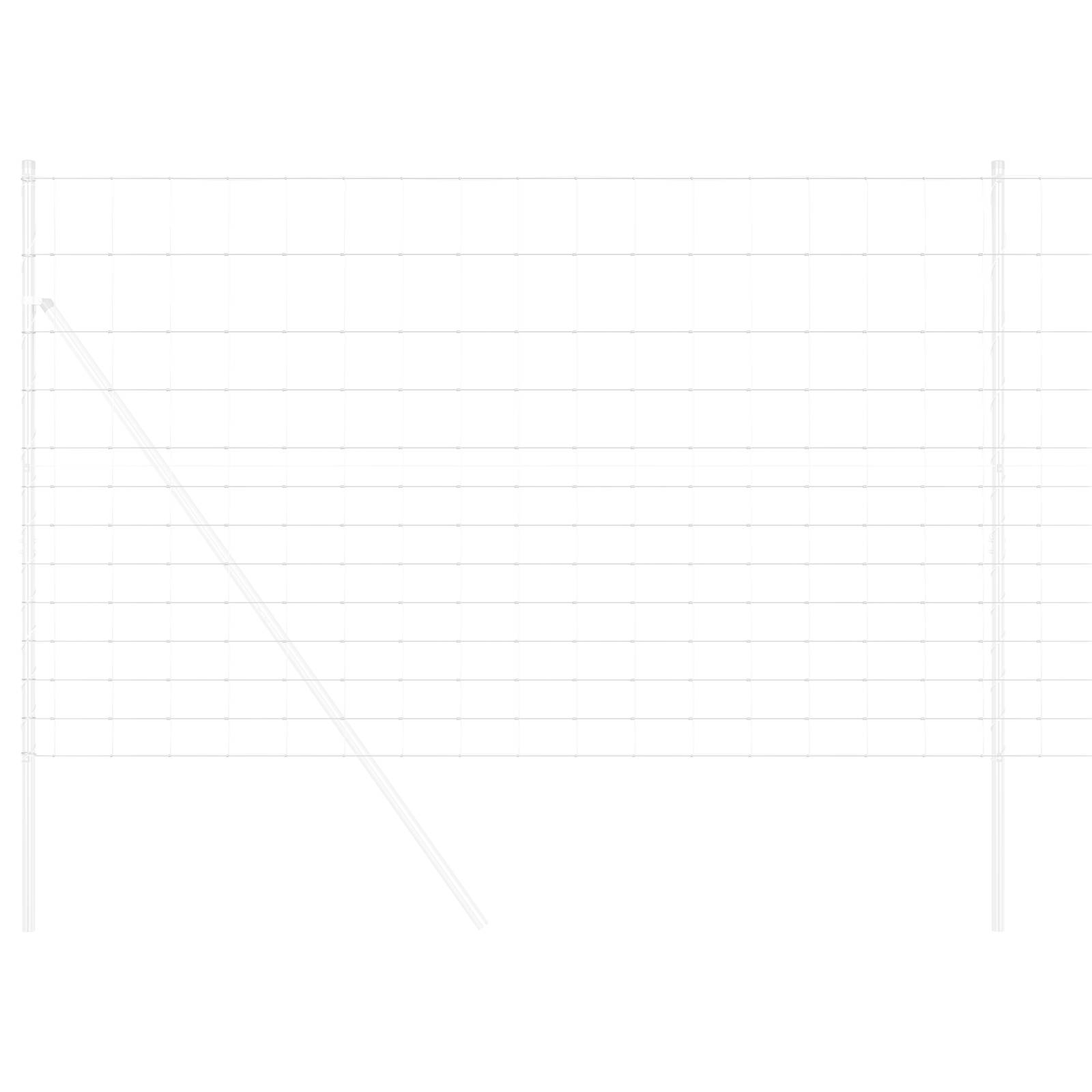 vidaXL Feldzaun 1,5x25 m Galvanisierter Stahl