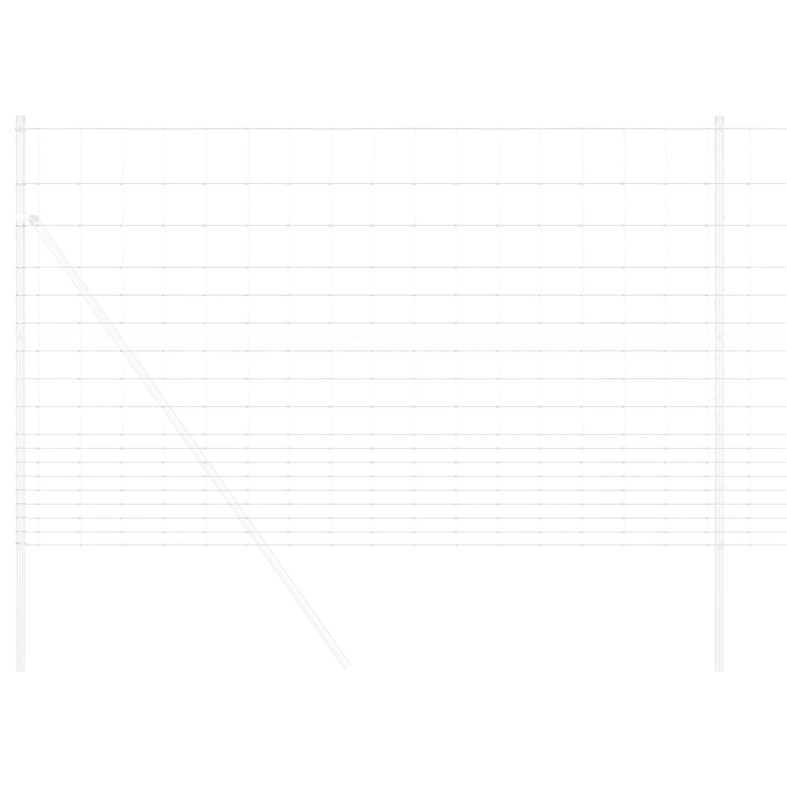 vidaXL Feldzaun 1,5x25 m Verzinkter Stahl