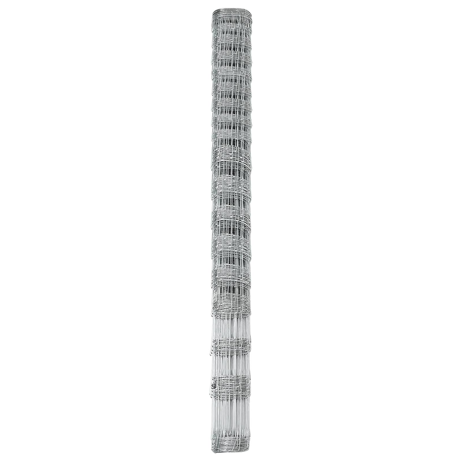 vidaXL Feldzaun 1,5x10 m Verzinkter Stahl