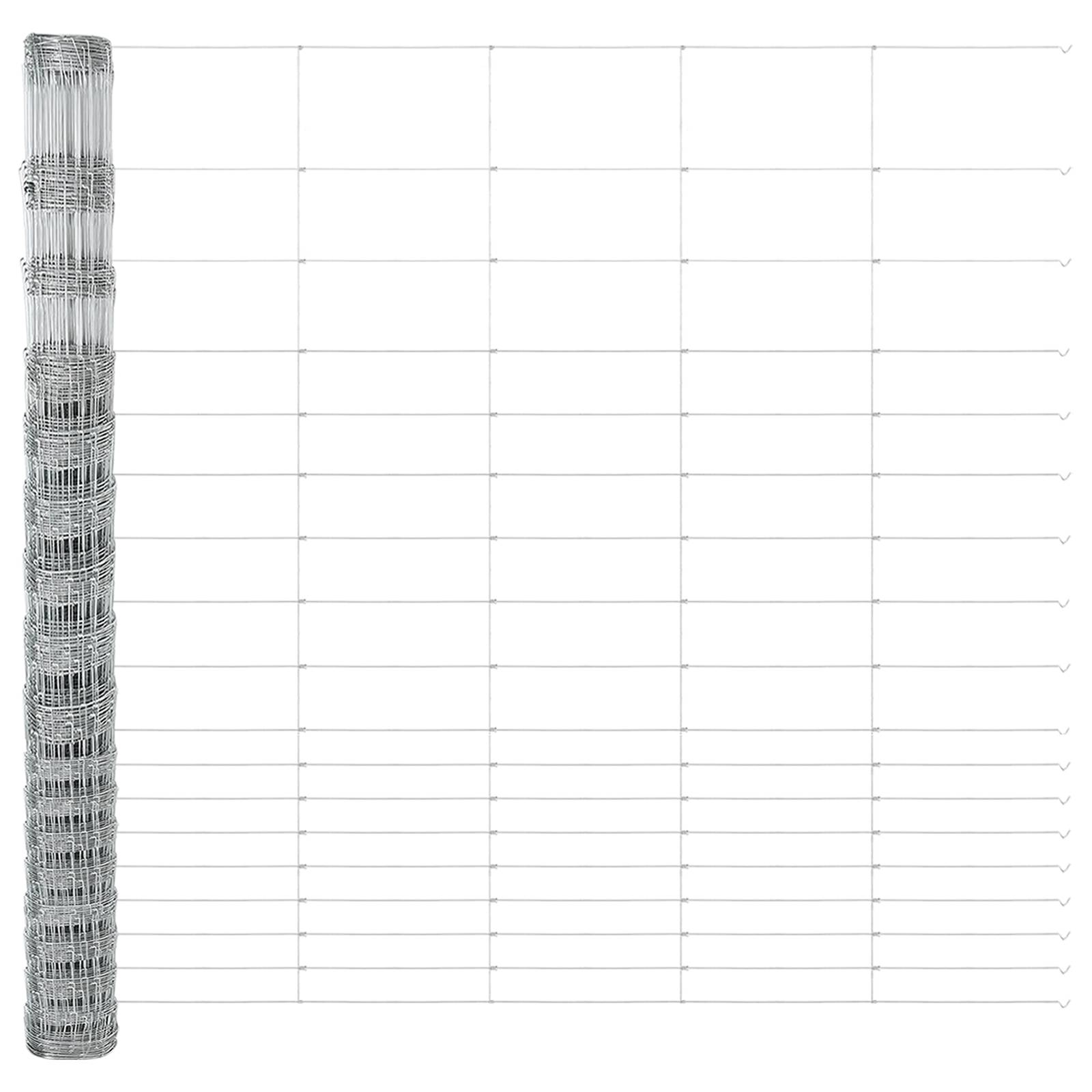 vidaXL Feldzaun 1,5x10 m Verzinkter Stahl