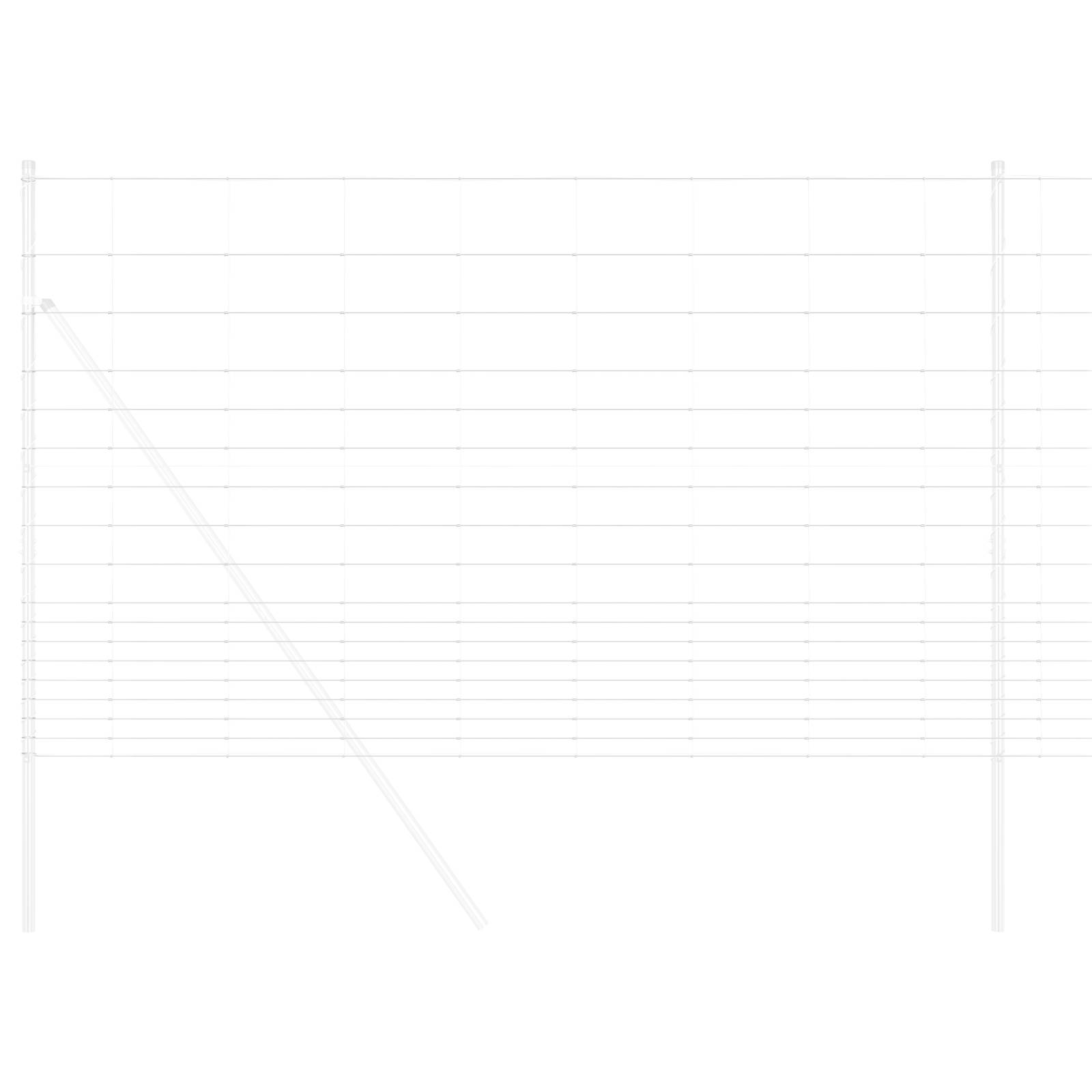 vidaXL Feldzaun 1,5x25 m Verzinkter Stahl