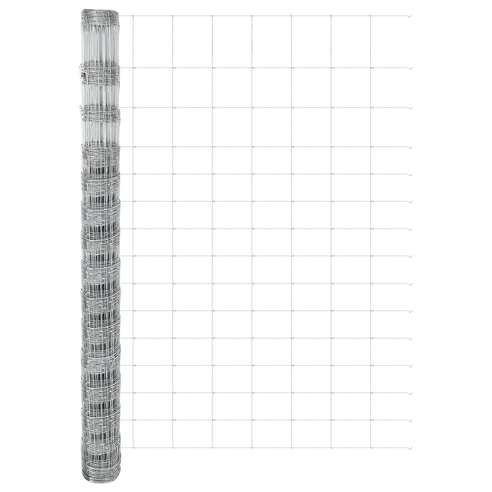 vidaXL Feldzaun 1,6x10 m Verzinkter Stahl