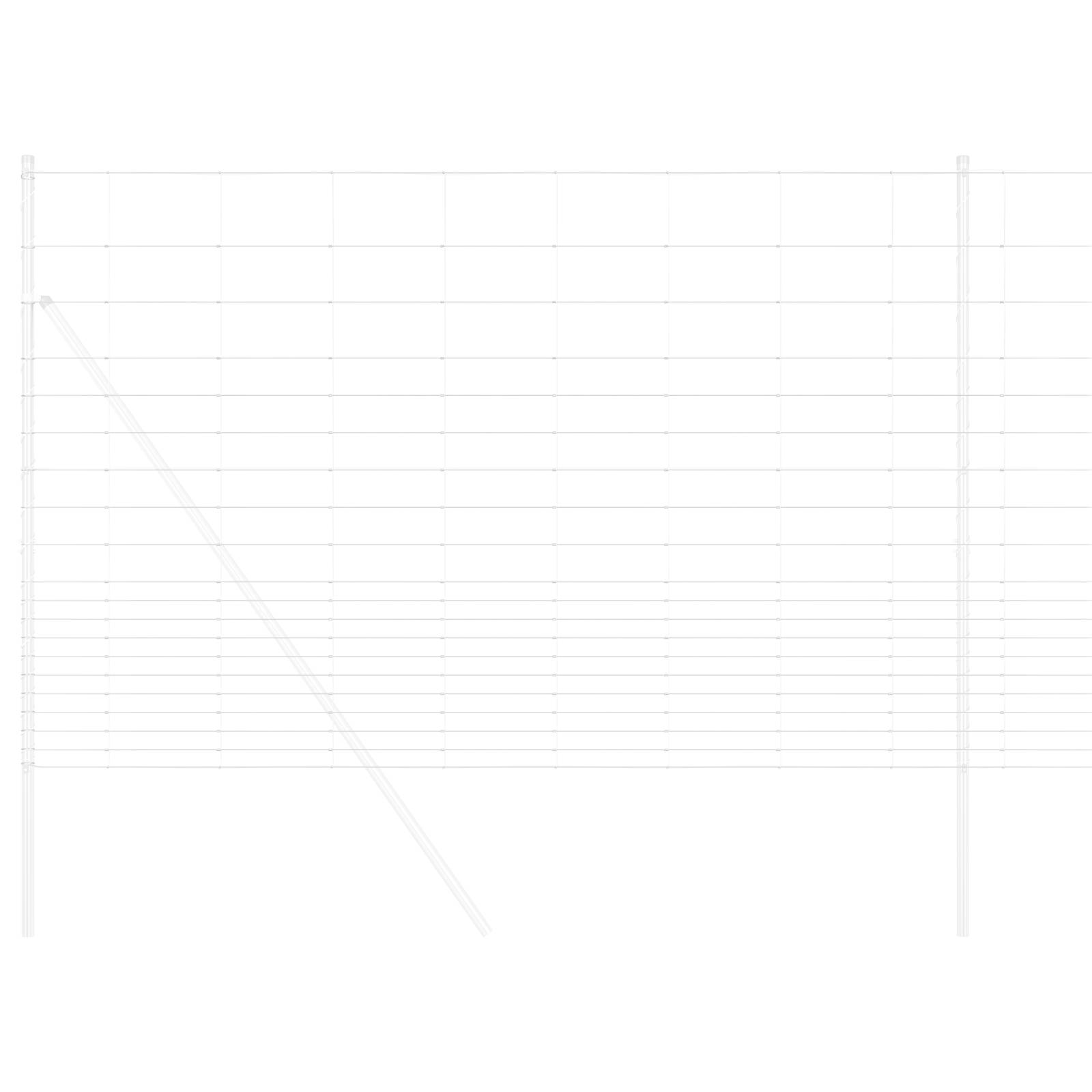 vidaXL Feldzaun 1,6x25 m galvanisierter Stahl