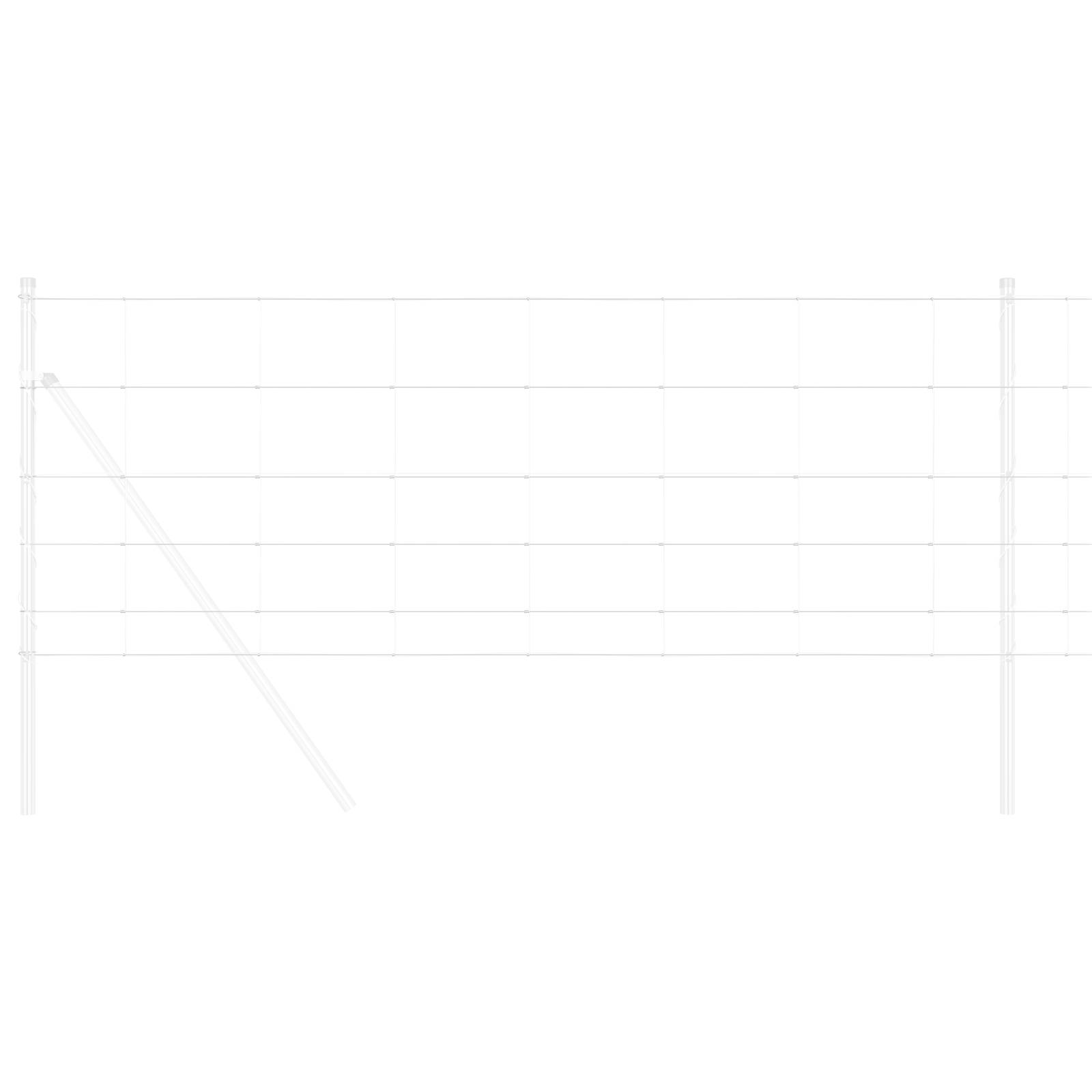 vidaXL Weidezaun 0.8x50 m Galvanisierter Stahl