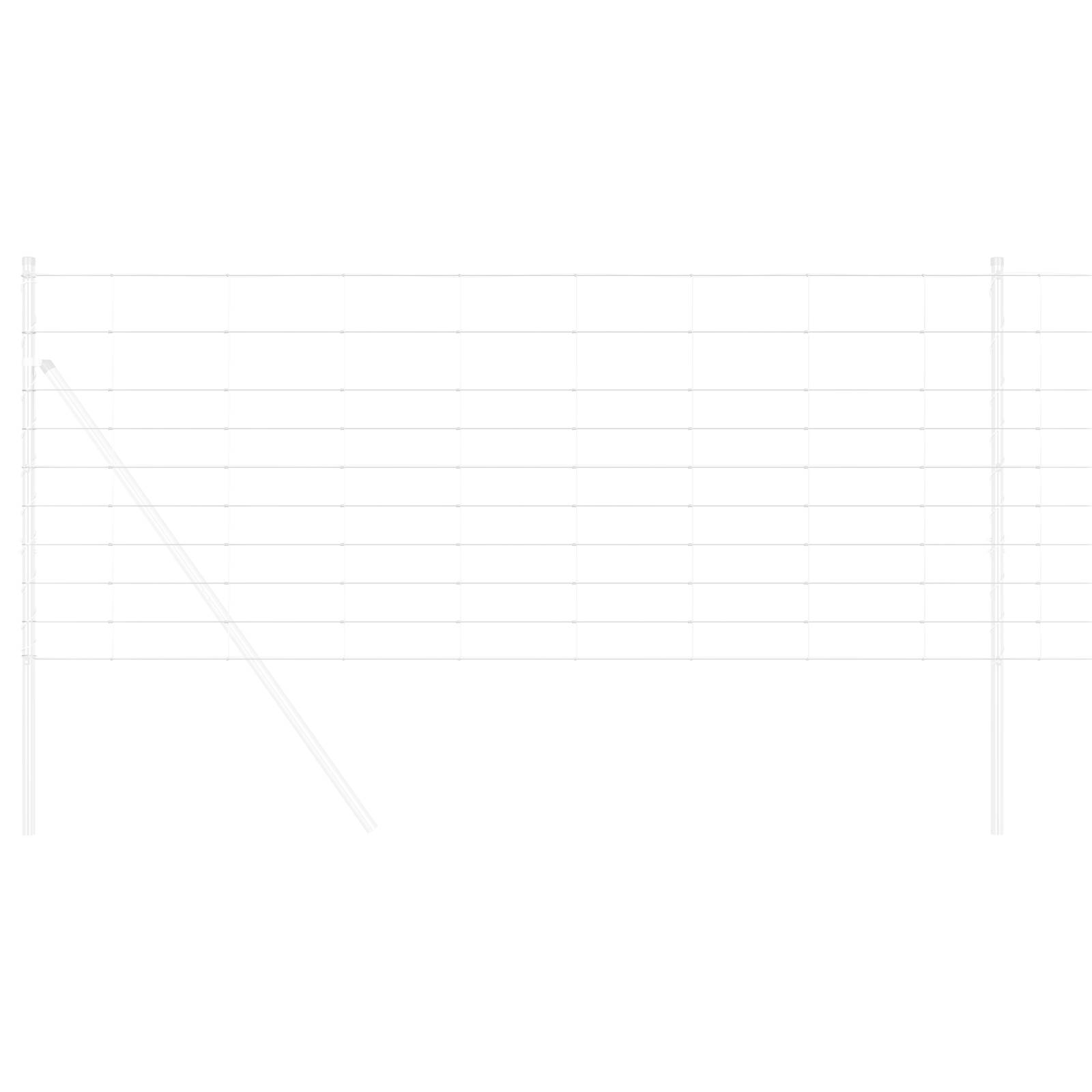 vidaXL Feldzaun 1x25 m Verzinkter Stahl