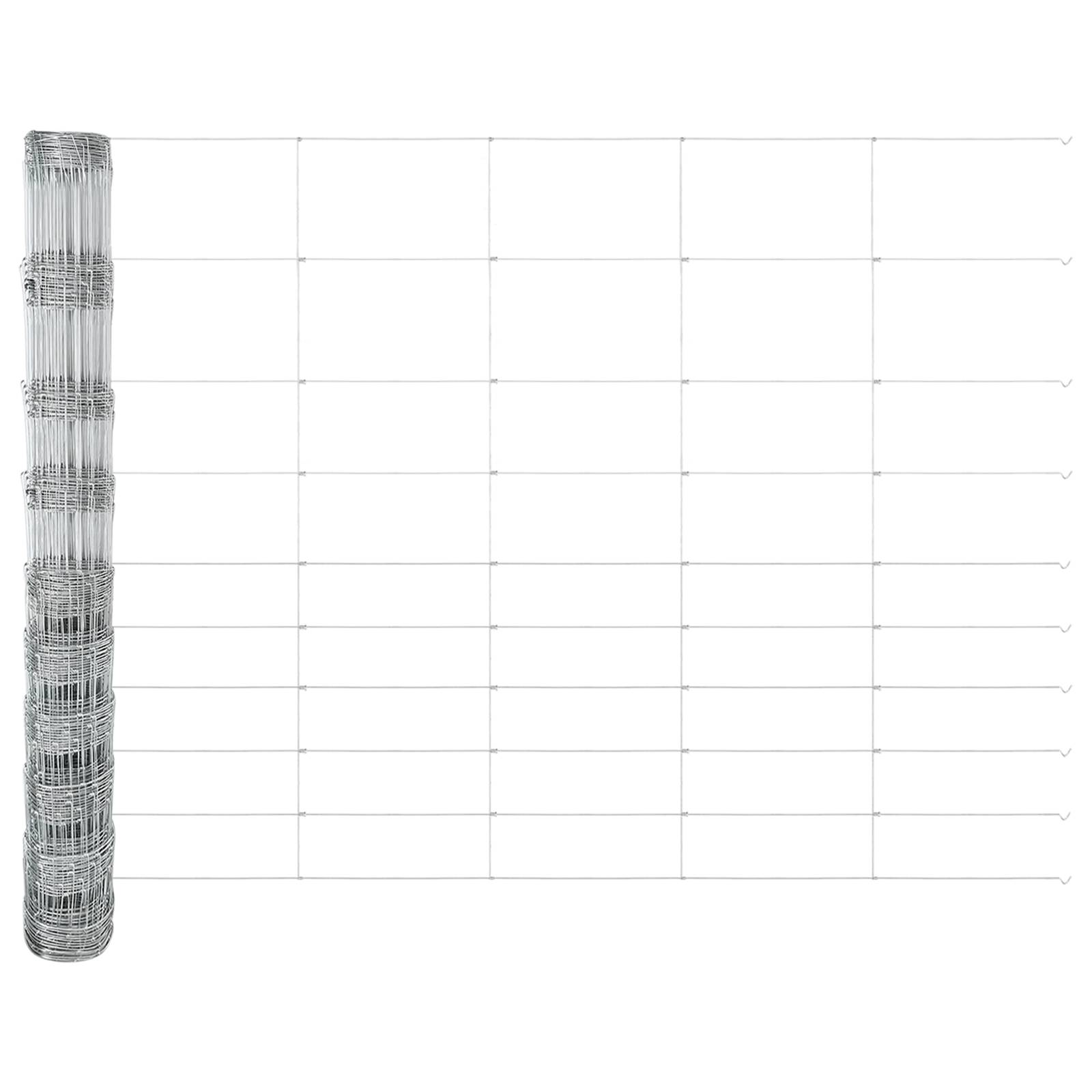 vidaXL Feldzaun 1,2x25 m Verzinkter Stahl