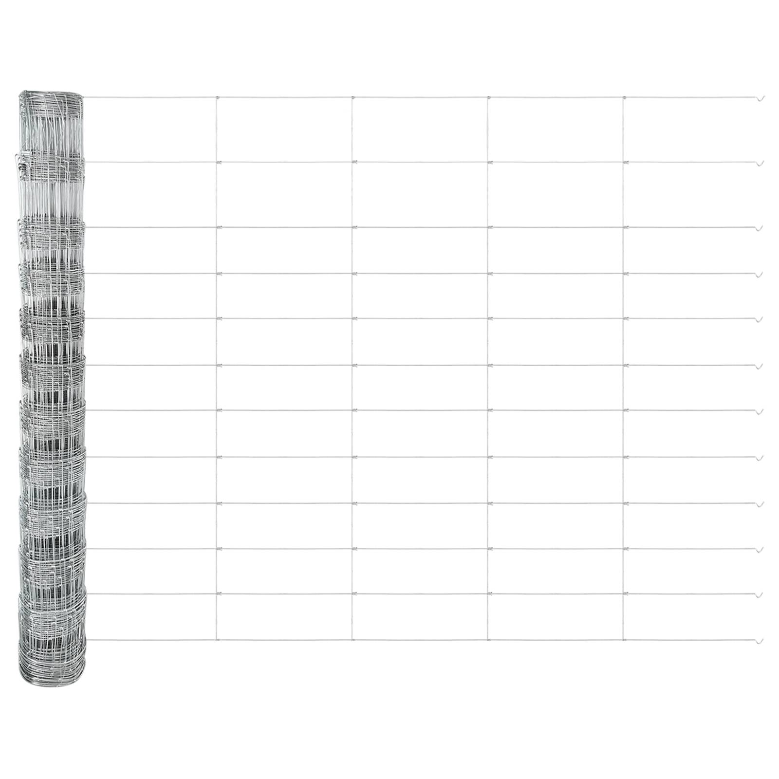 vidaXL Feldzaun 1,2x25 m Verzinkter Stahl
