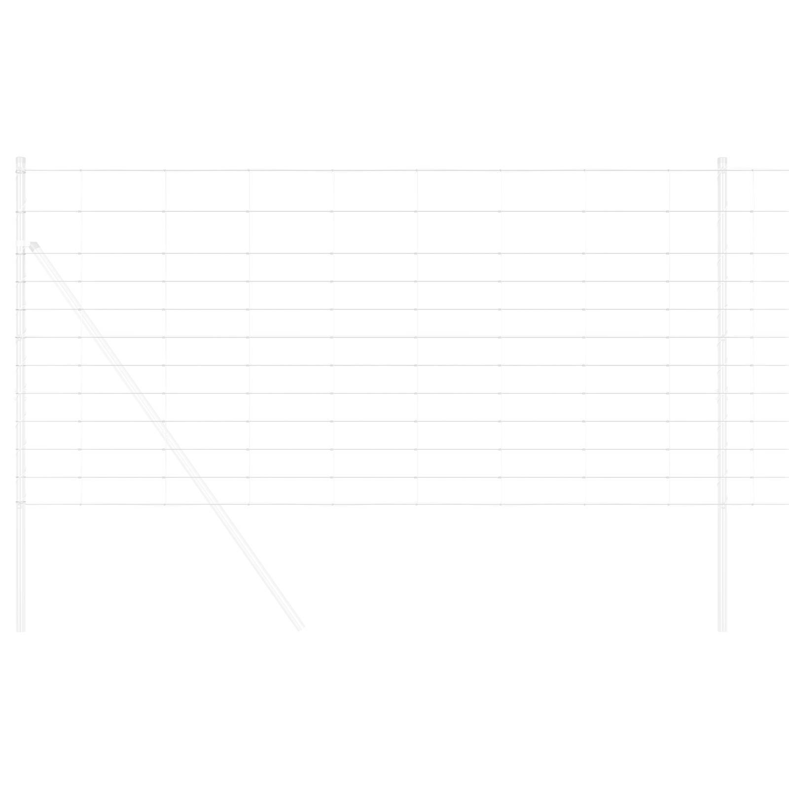 vidaXL Feldzaun 1.2x50 m Galvanisierter Stahl