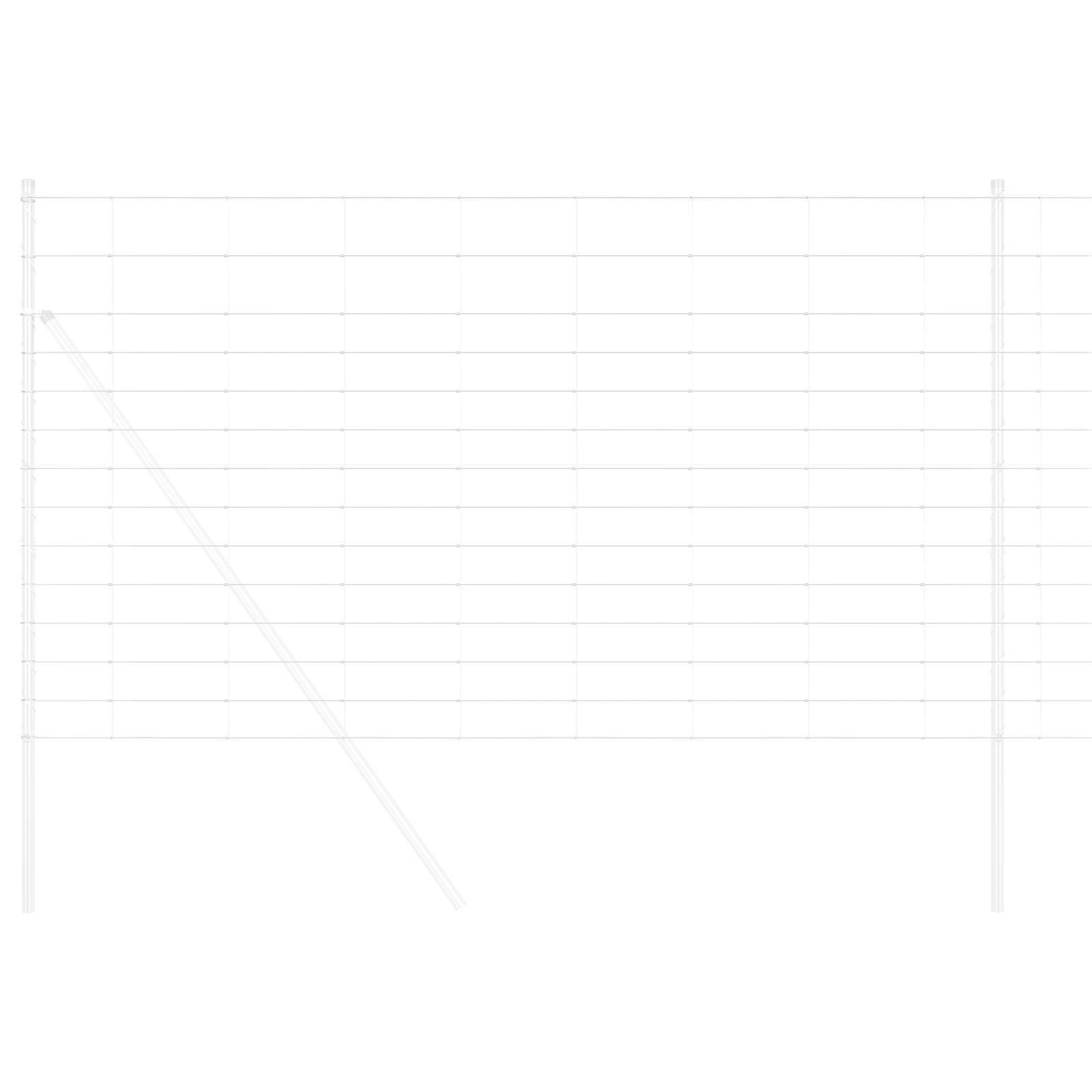 vidaXL Feldzaun 1,4x50 m Verzinkter Stahl