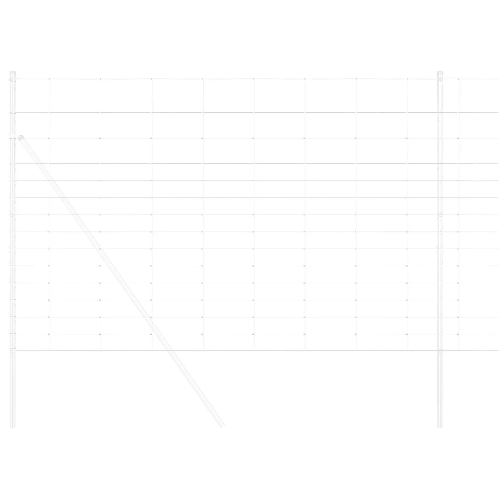 vidaXL Feldzaun 1.6x25 m Verzinkter Stahl