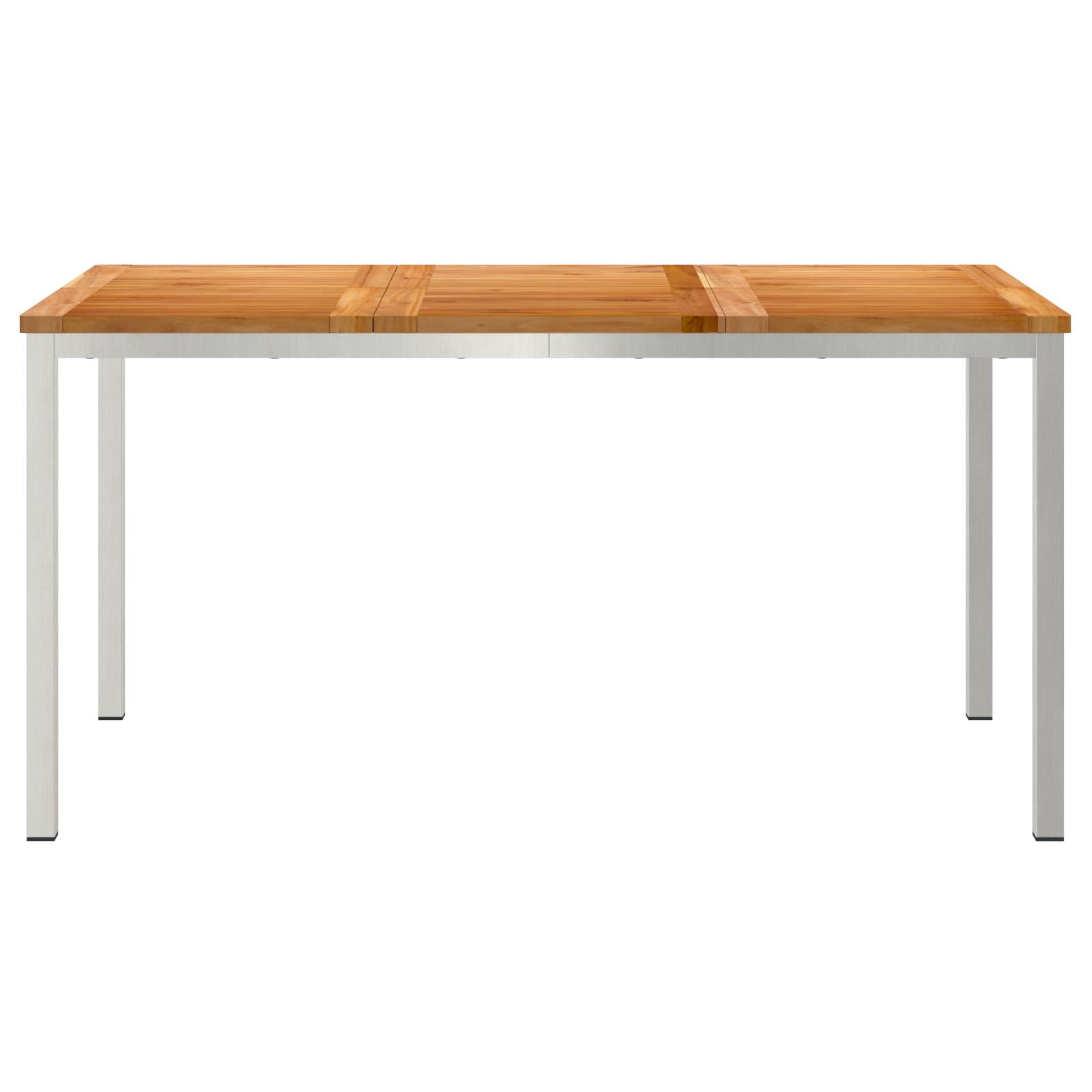 vidaXL Esstisch für draußen 150x90x75 cm Massivholz Teak