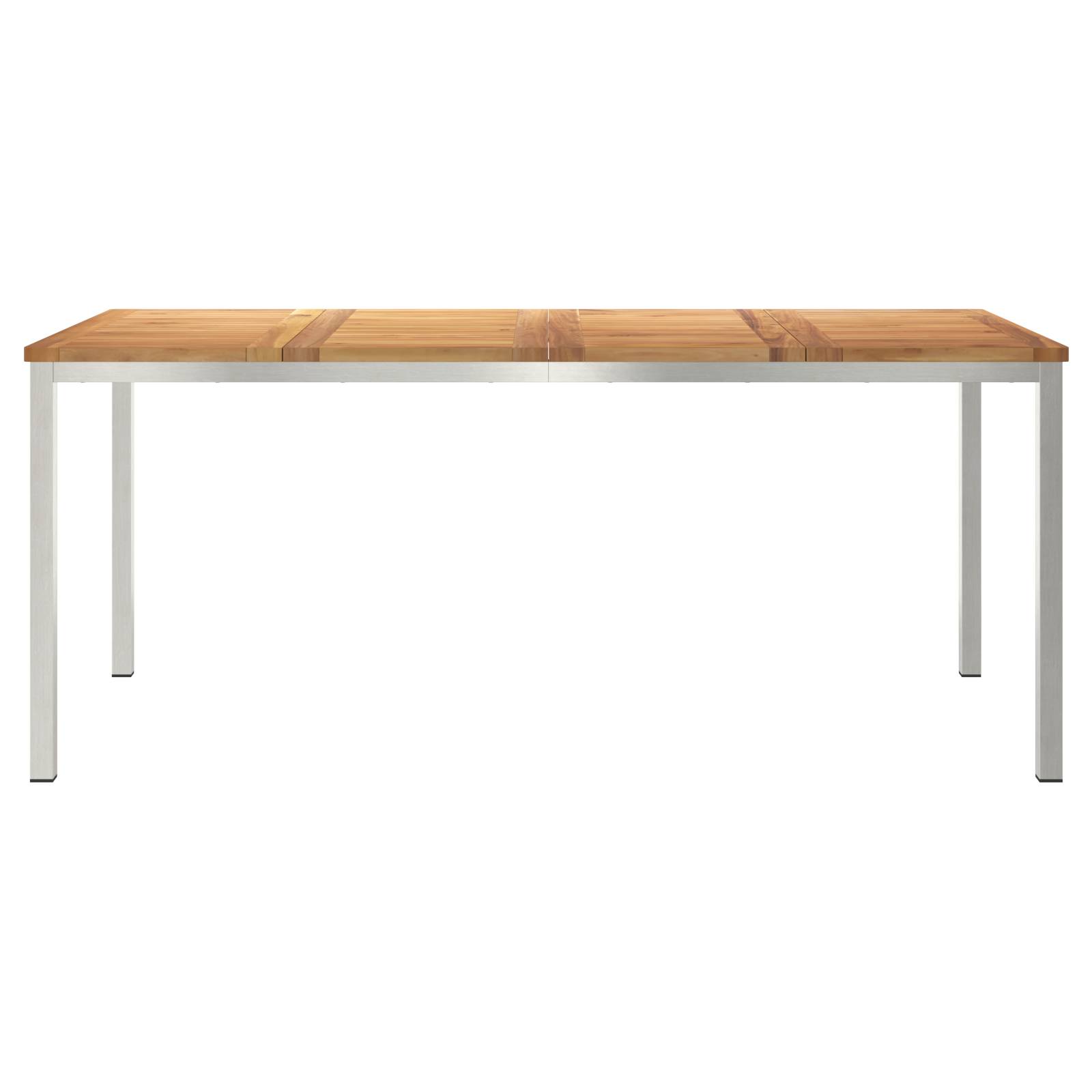 vidaXL Esstisch für draußen 180x90x75 cm Massivholz Teak
