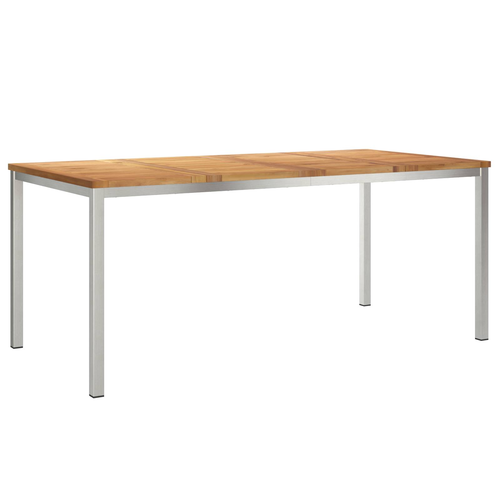 vidaXL 7-teiliges Gartentischset Massivholz Teak