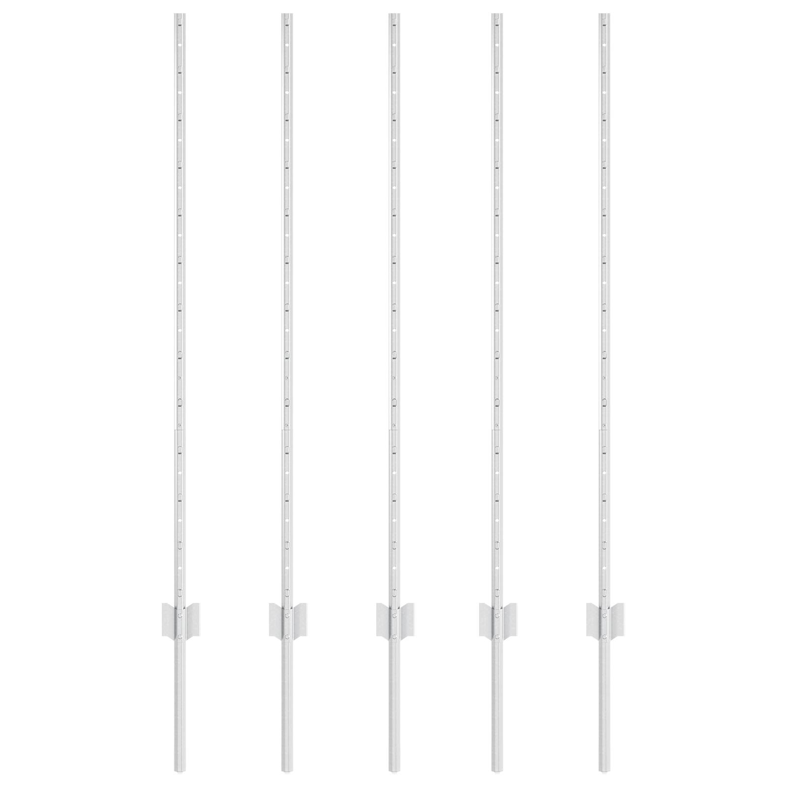 vidaXL Zaunpfosten 10 pcs U-Channel 120 cm Verzinkter Stahl