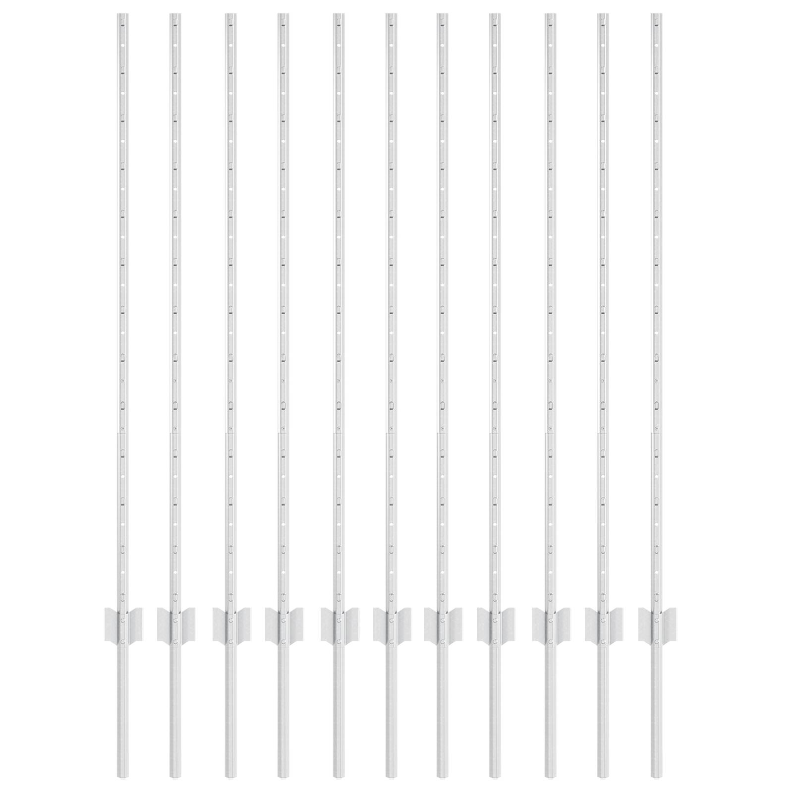 vidaXL Zaunpfosten 22 Stück U-Profil 120 cm Verzinkter Stahl