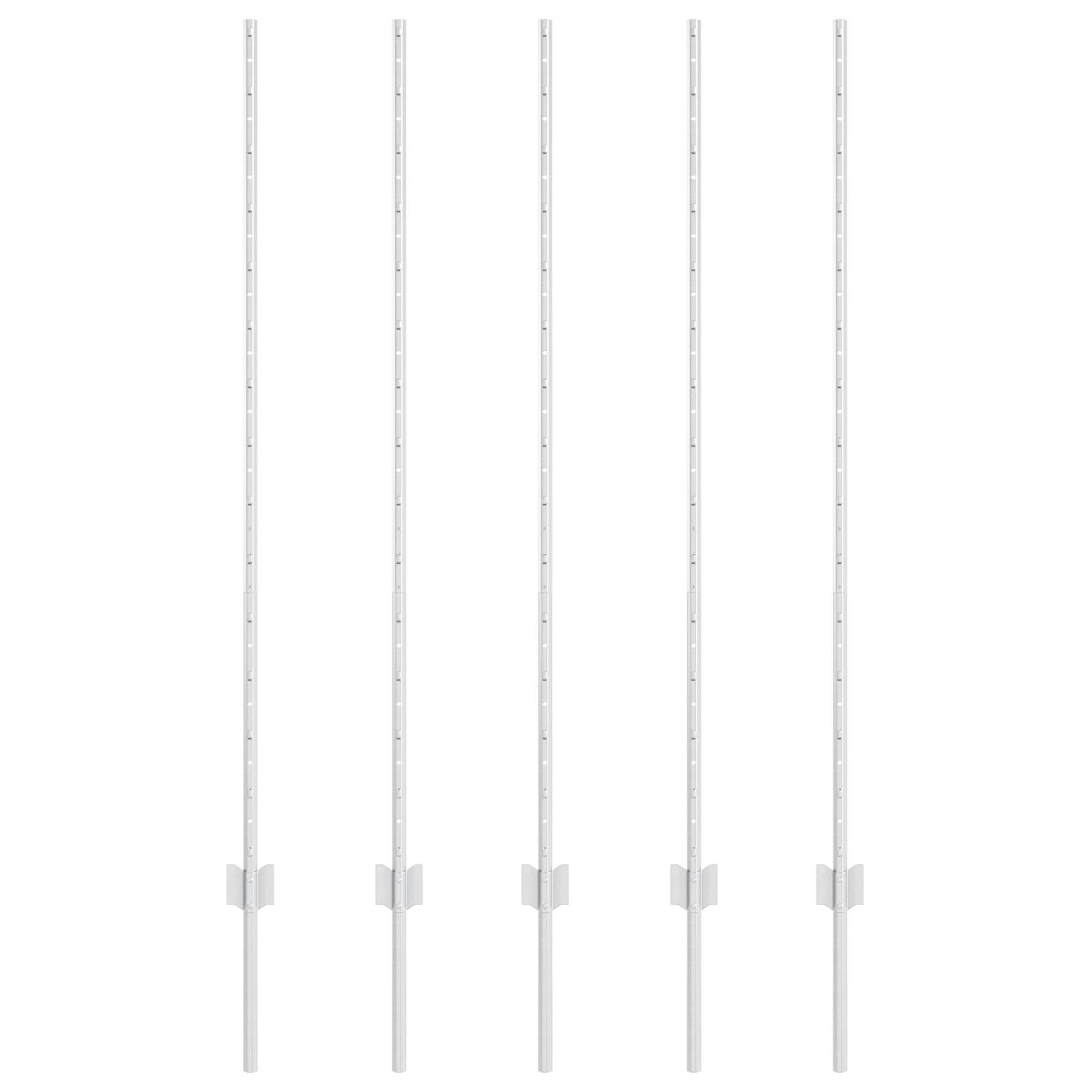 vidaXL Zaunpfosten 10 Stk U-Form 140 cm verzinkter Stahl