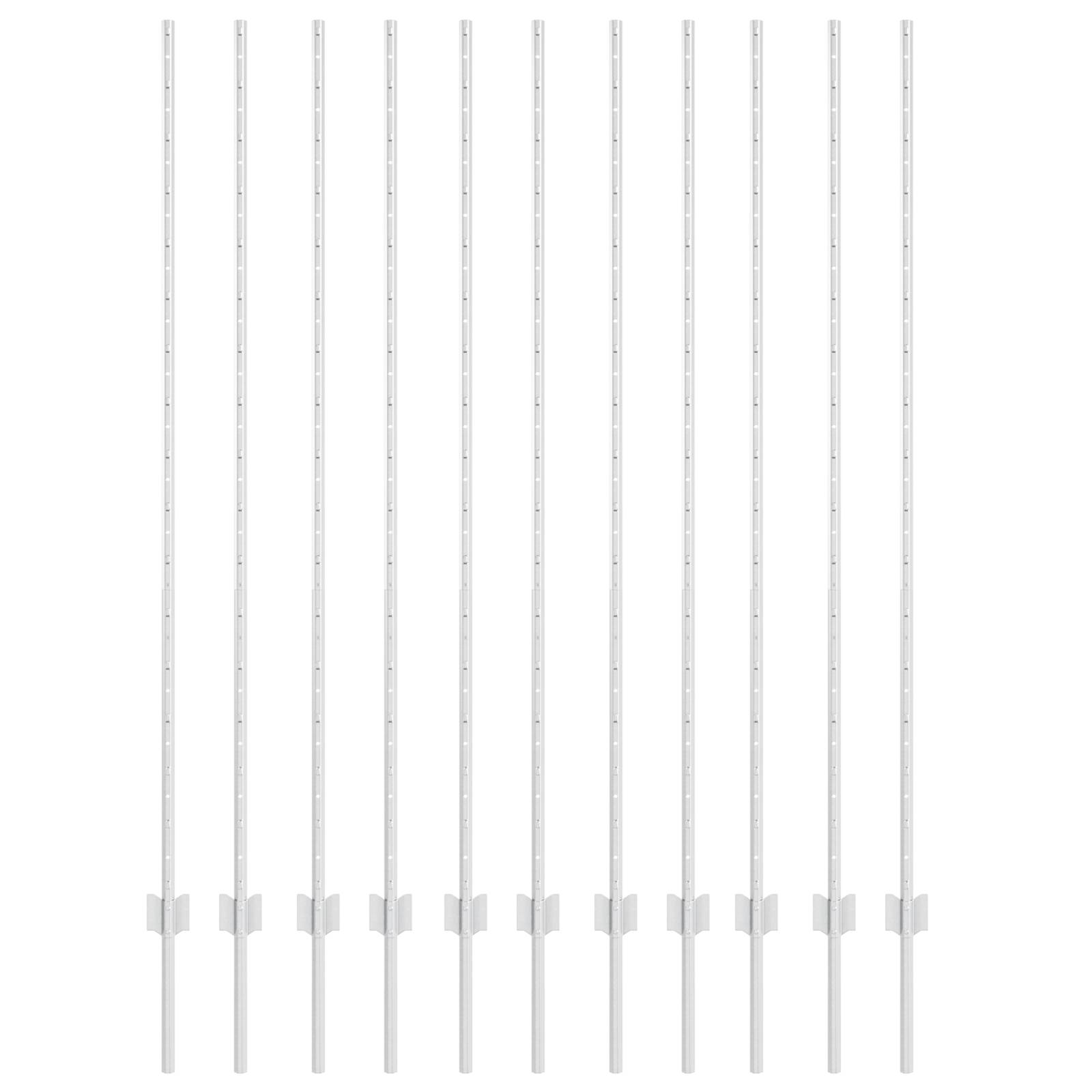 vidaXL Zaunpfosten 22 Stück U-Kanal 150 cm verzinkter Stahl