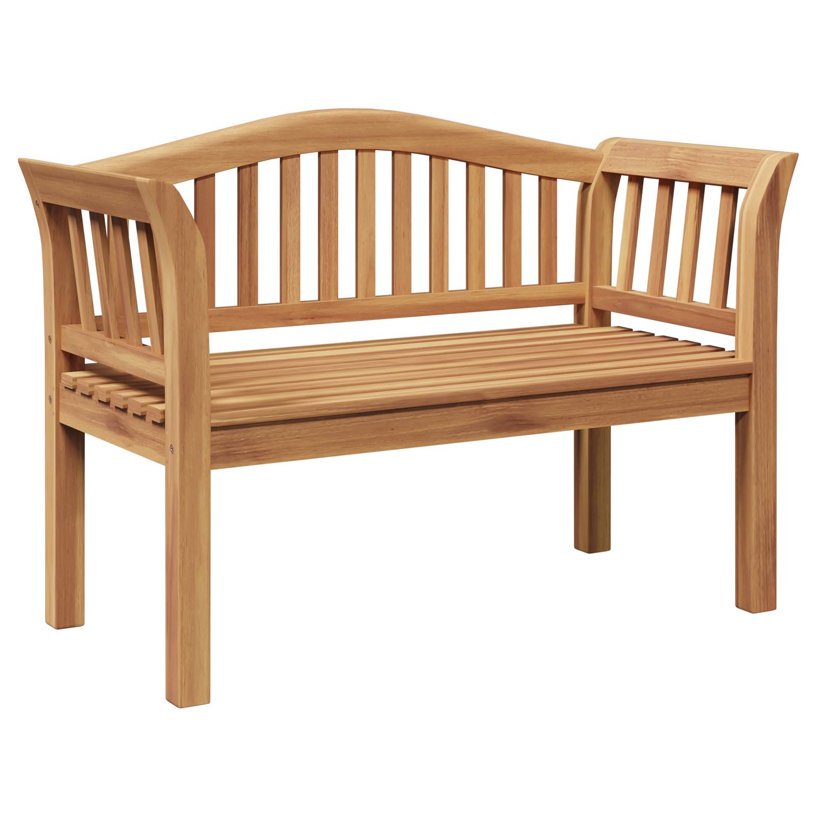 vidaXL Gartenbank 120x53.5x85 cm Massivholz Teak