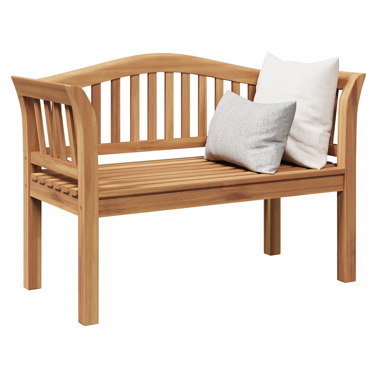 vidaXL Gartenbank 120x53.5x85 cm Massivholz Teak