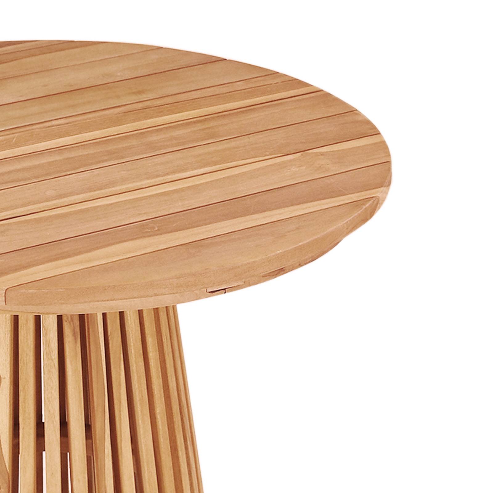 vidaXL Gartentisch Ø70x75 cm Massivholz Teak