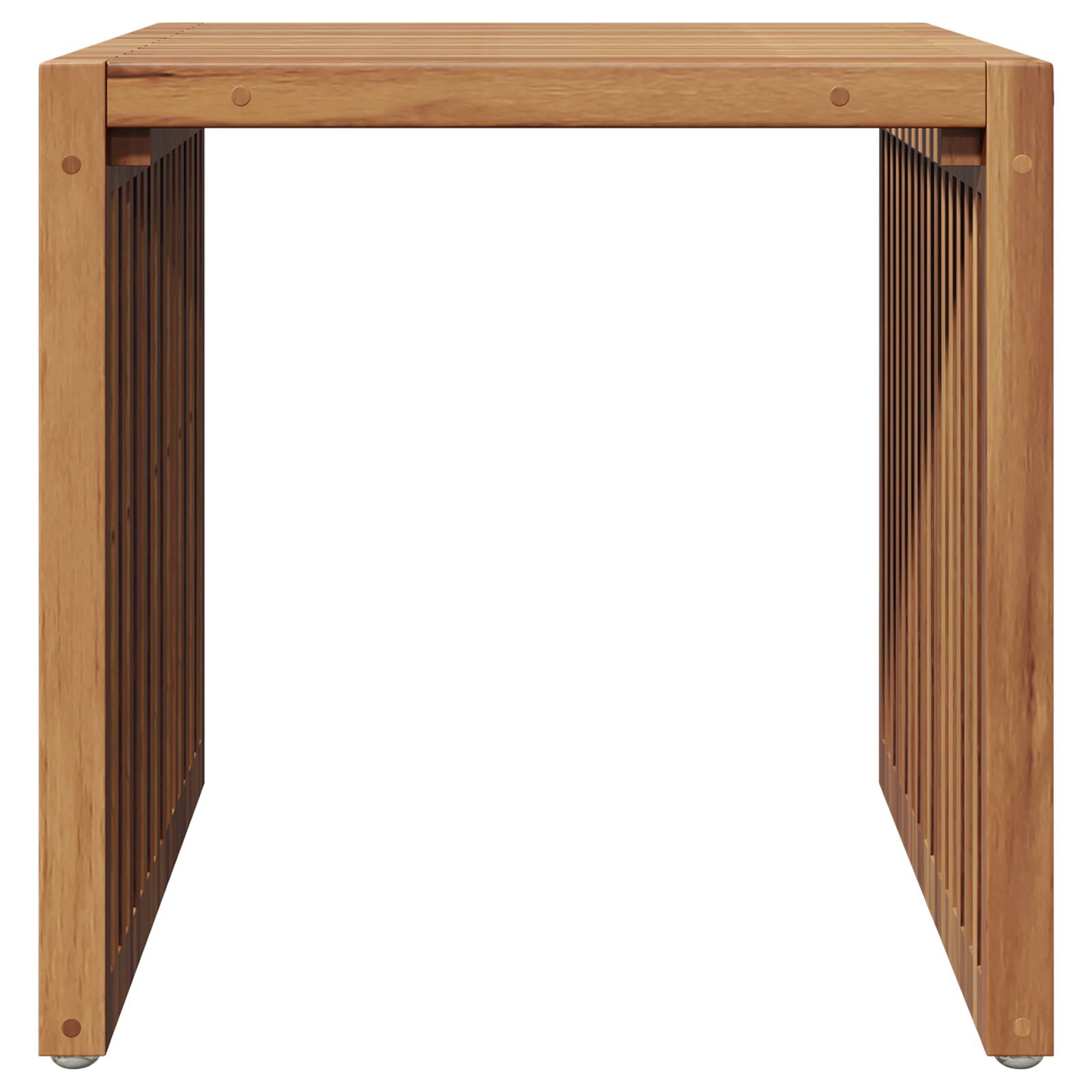 vidaXL Garten Beistelltisch 45x42,5x45 cm Massivholz Teak