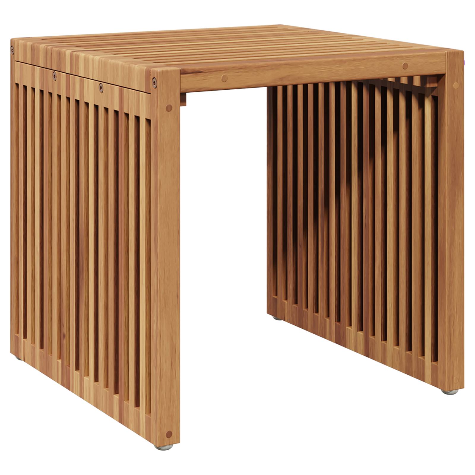 vidaXL Garten Beistelltisch 45x42,5x45 cm Massivholz Teak