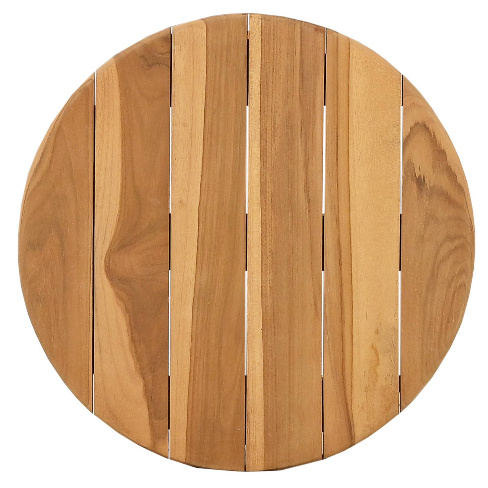 vidaXL Garten Beistelltisch Ø40x41 cm Massivholz Teak