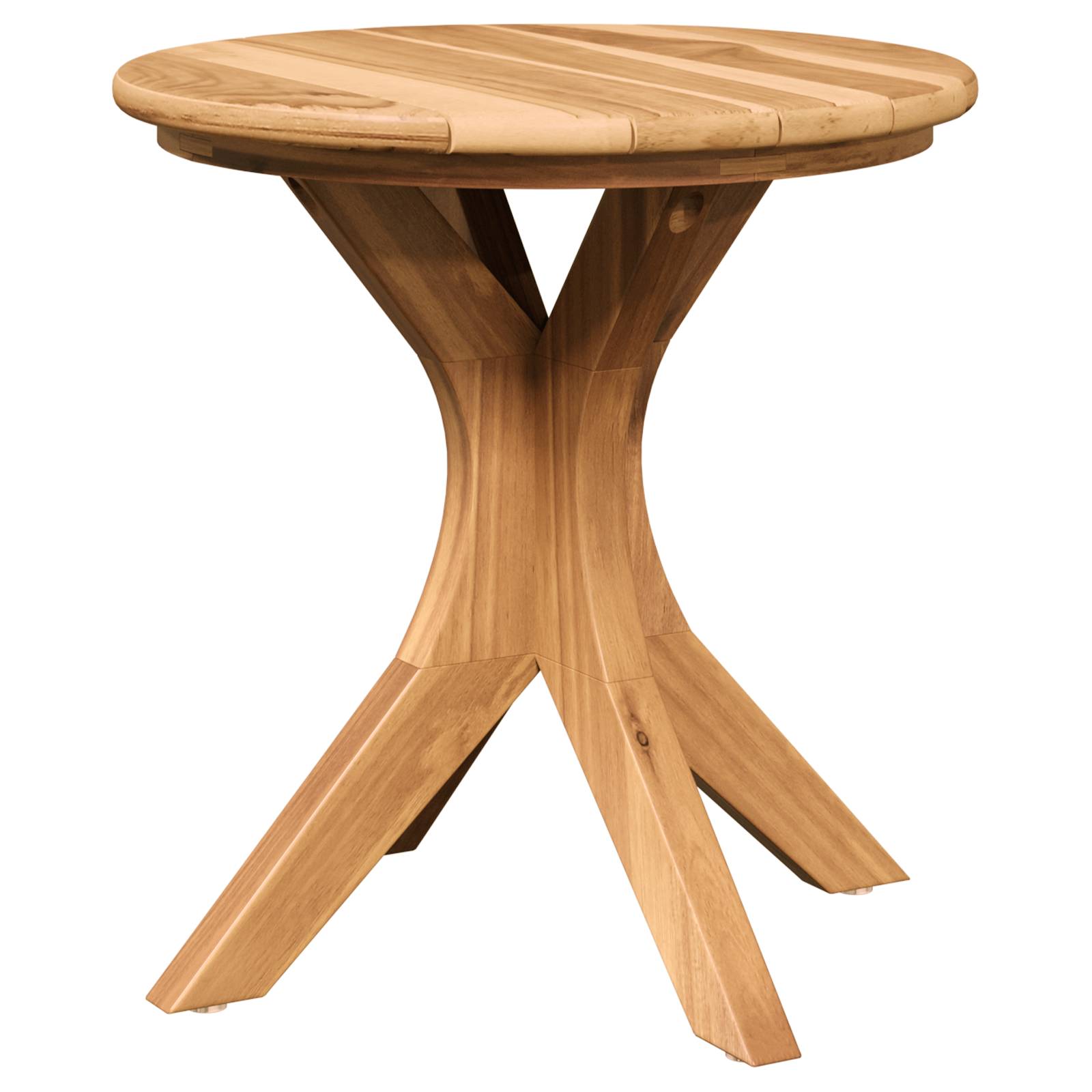vidaXL Garten Beistelltisch Ø40x41 cm Massivholz Teak