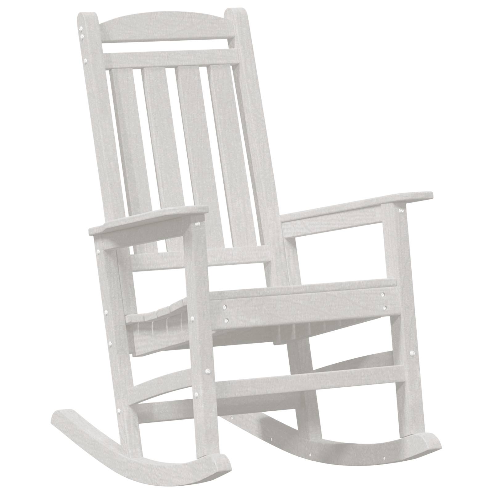 vidaXL 3-teiliges Garten Loungeset Weiß HDPE
