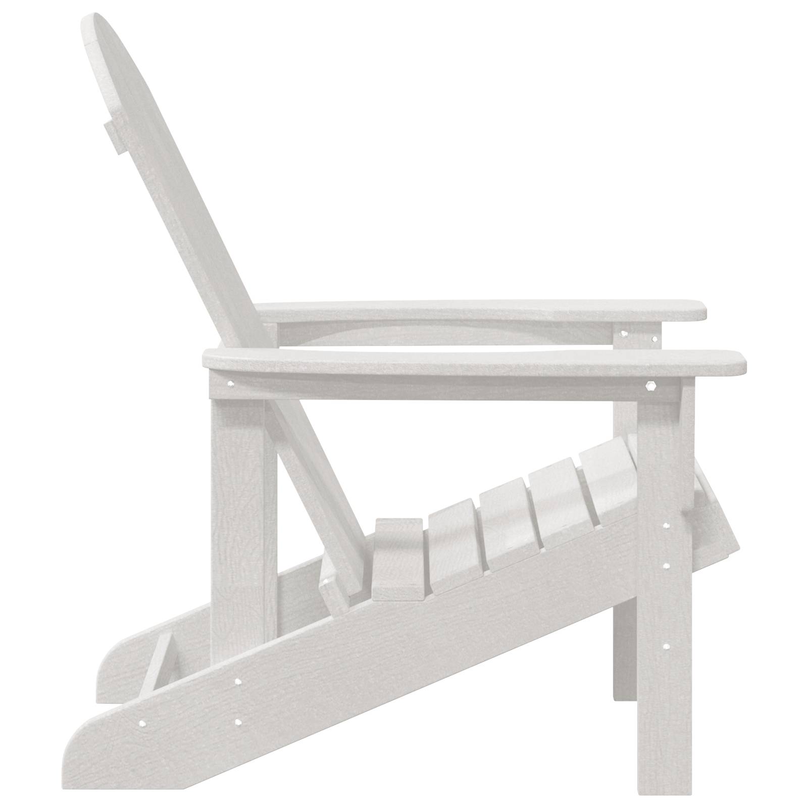 vidaXL Adirondack Stuhl Weiß 74x82x91 cm HDPE