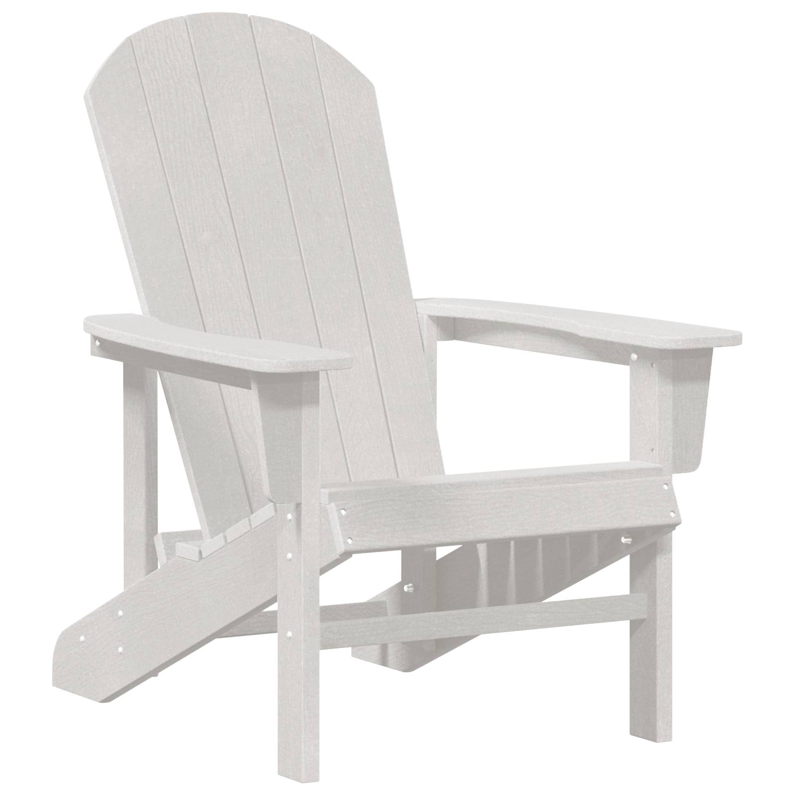 vidaXL 3-teiliges Garten-Lounge-Set Weiß HDPE