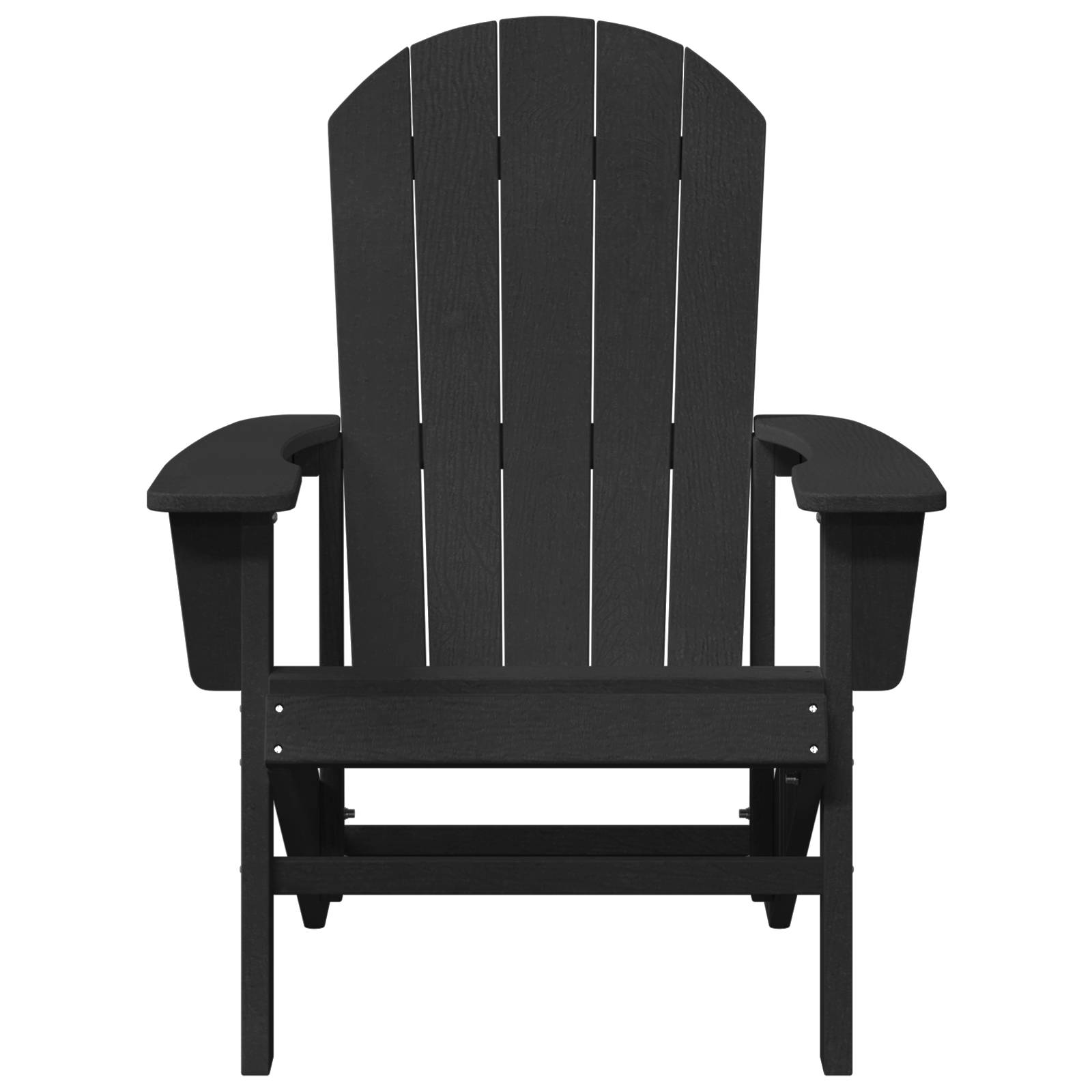 vidaXL Adirondack-Stuhl Schwarz 74x82x91 cm HDPE