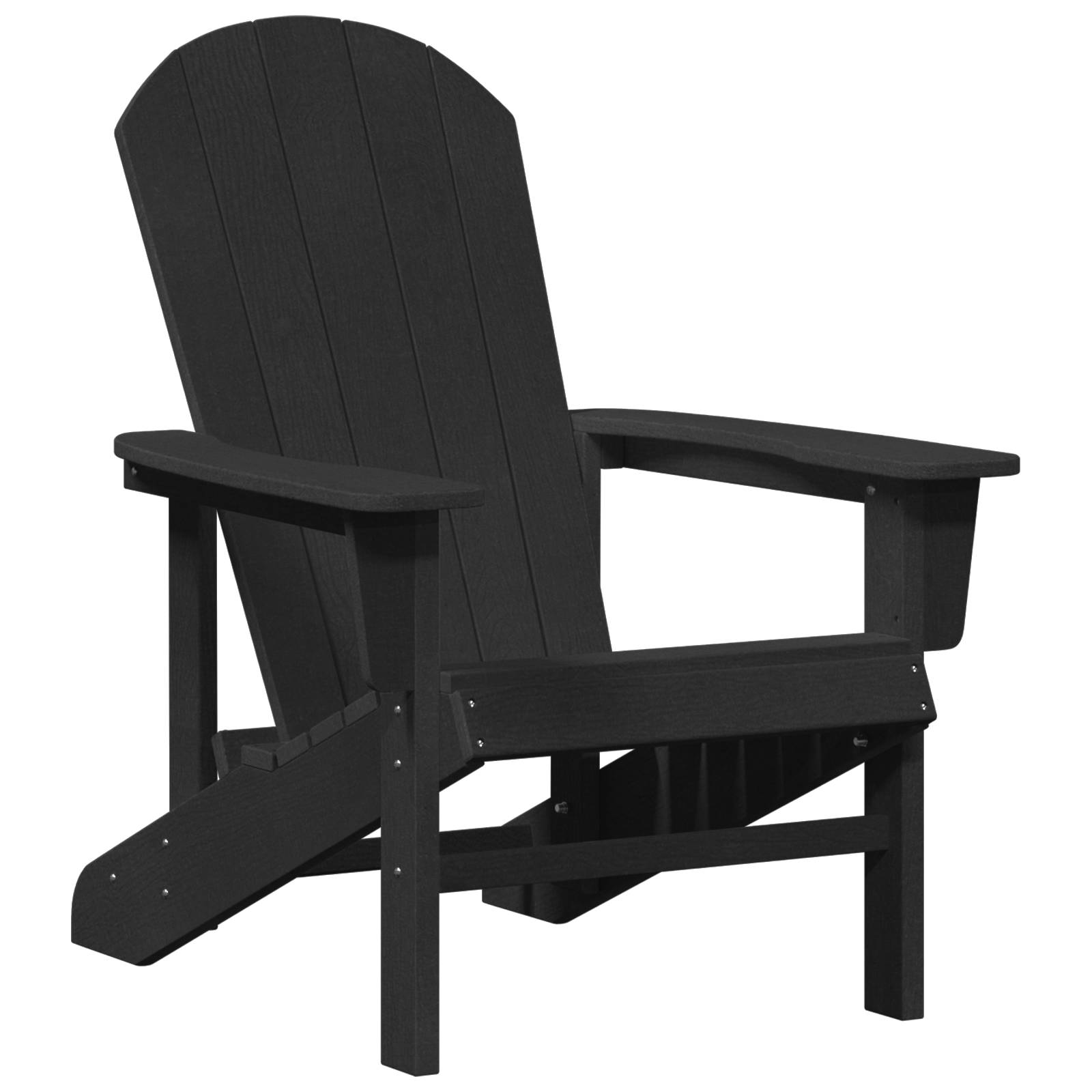 vidaXL Adirondack-Stuhl Schwarz 74x82x91 cm HDPE