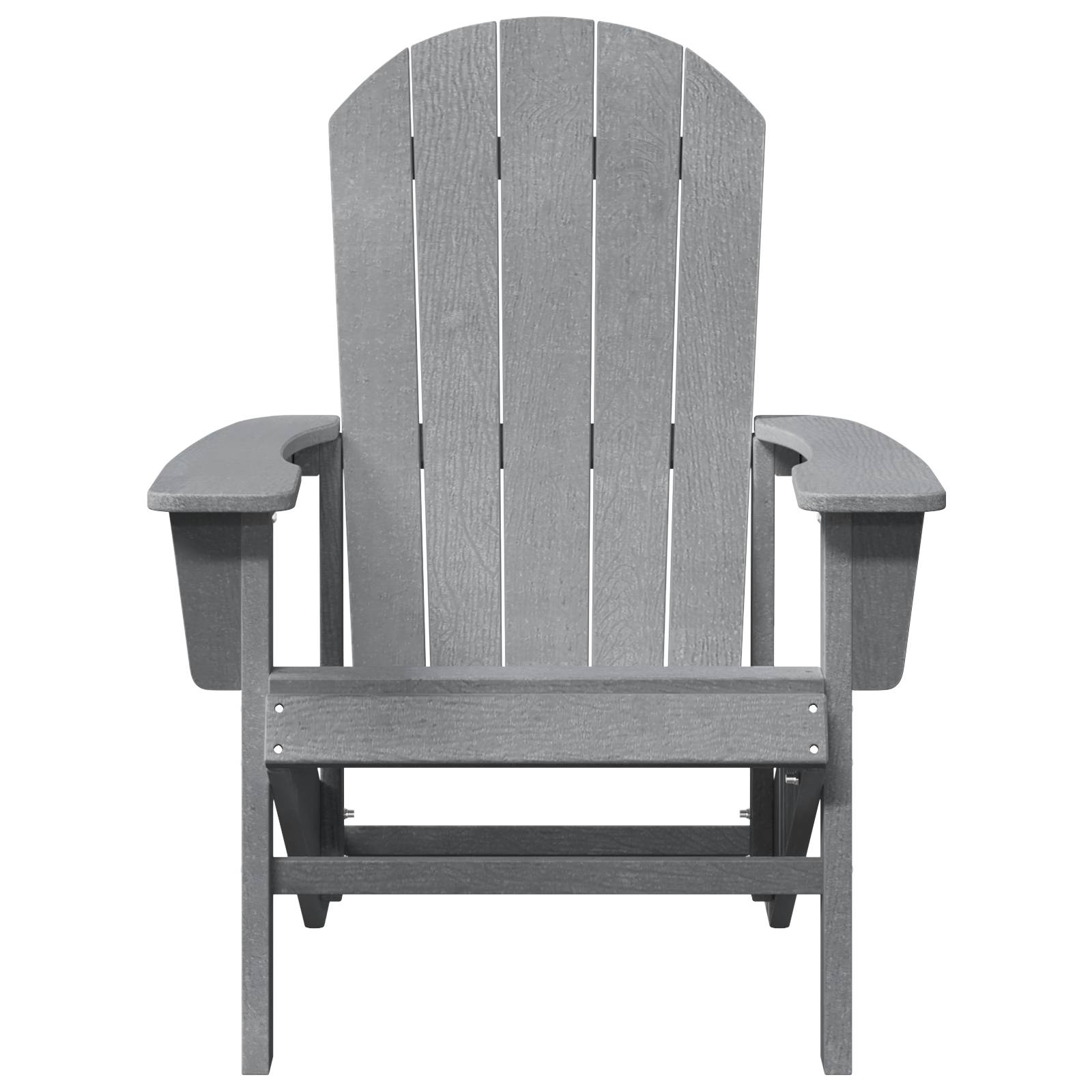 vidaXL Adirondack Stühle 2 Stück Hellgrau 74x82x90 cm HDPE